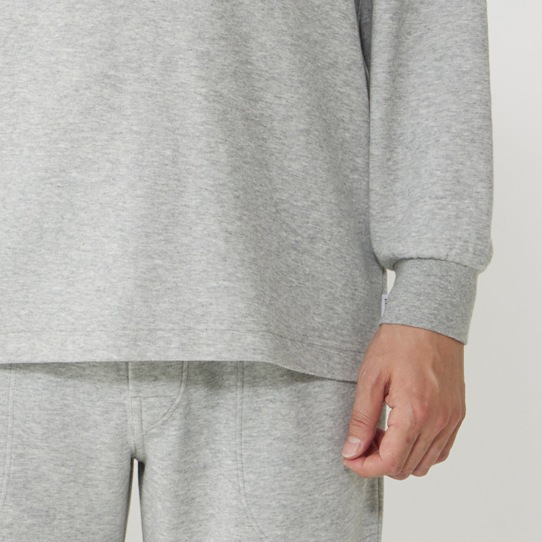 タケオキクチ TAKEO KIKUCHI 長袖クルーネックパジャマ (モクグレー) モクグレー