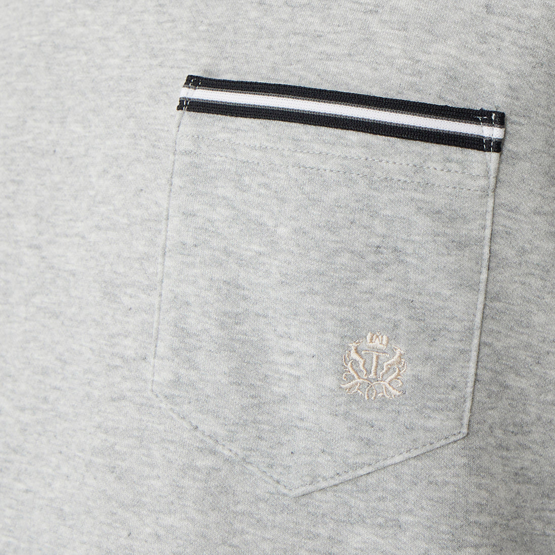 タケオキクチ TAKEO KIKUCHI 長袖クルーネックパジャマ (モクグレー) モクグレー