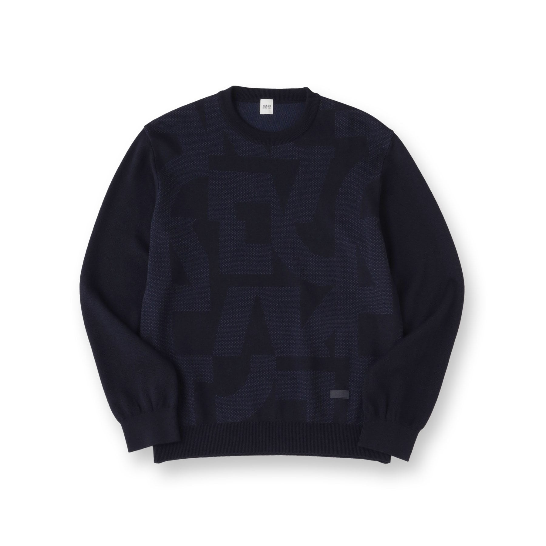 タケオキクチ TAKEO KIKUCHI ダブル ジャカード ニット (モカブラウン(242)) モカブラウン(242)