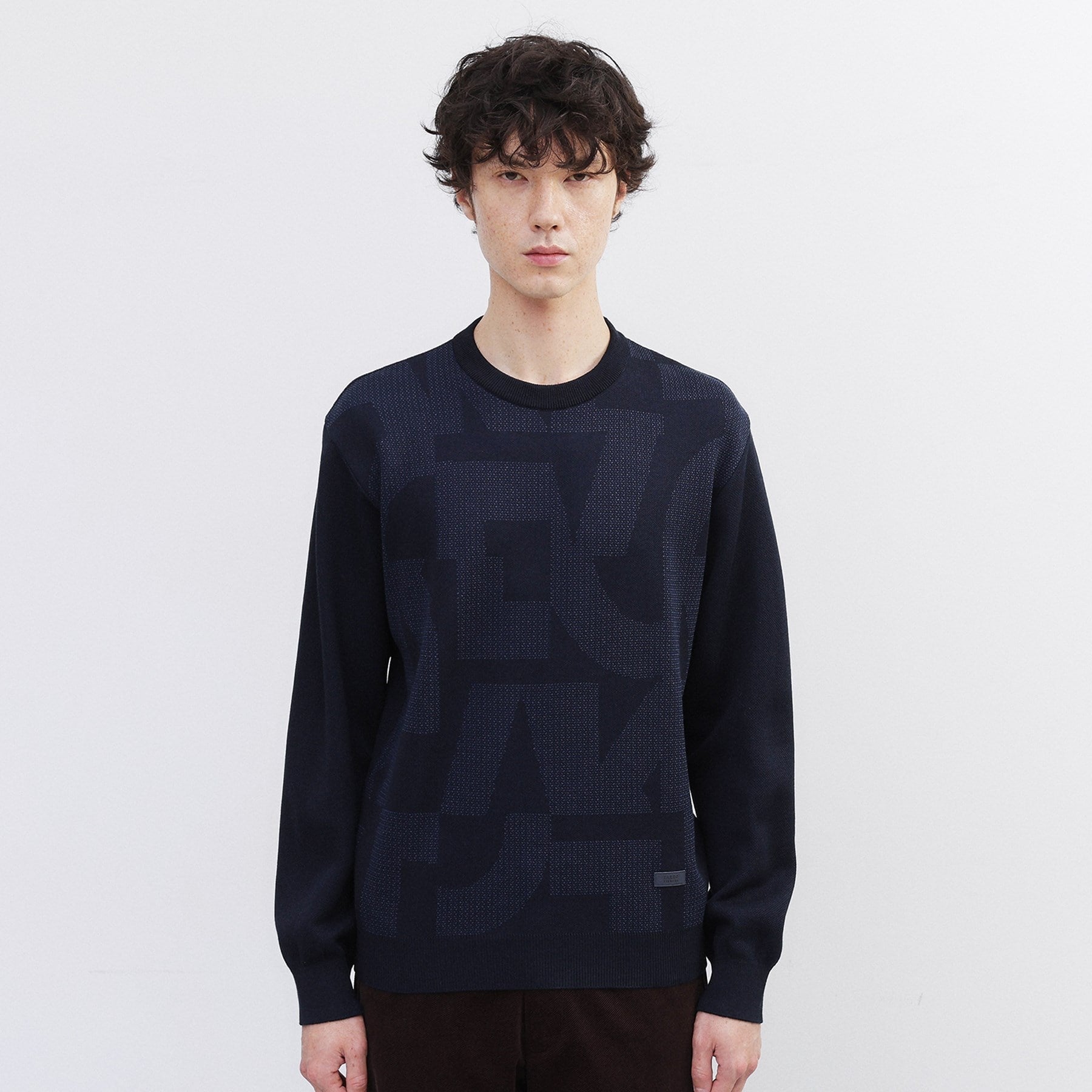 タケオキクチ TAKEO KIKUCHI ダブル ジャカード ニット (モカブラウン(242)) モカブラウン(242)