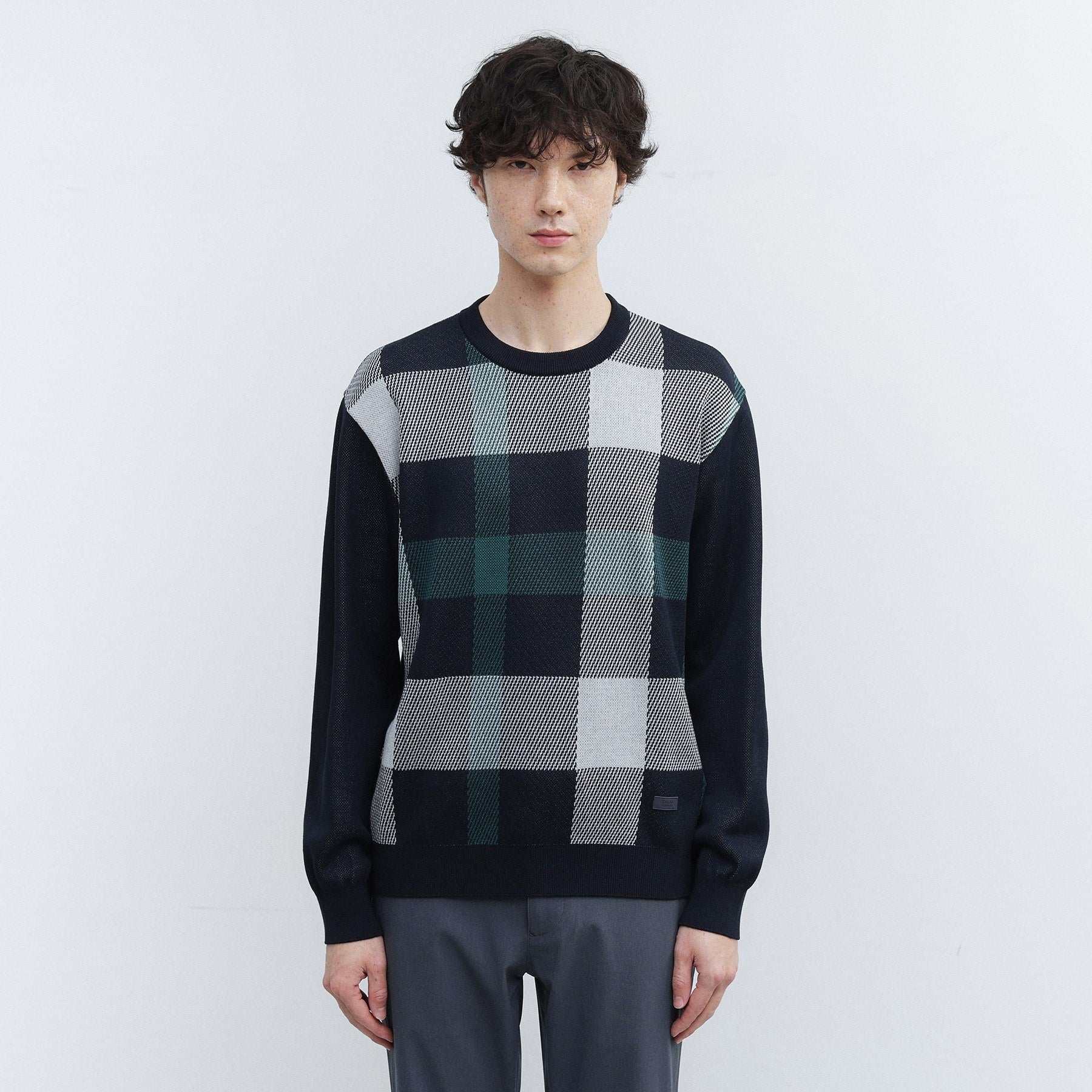 タケオキクチ TAKEO KIKUCHI ダブル ジャカード ニット (モカブラウン(242)) モカブラウン(242)