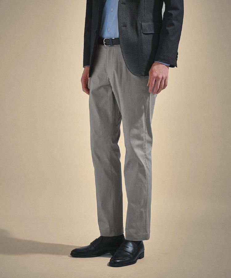 タケオキクチ TAKEO KIKUCHI 【ON/OFF兼用】サイドゴアウエスト オールシーズン ストレートパンツ (グレー(012)) グレー(012)
