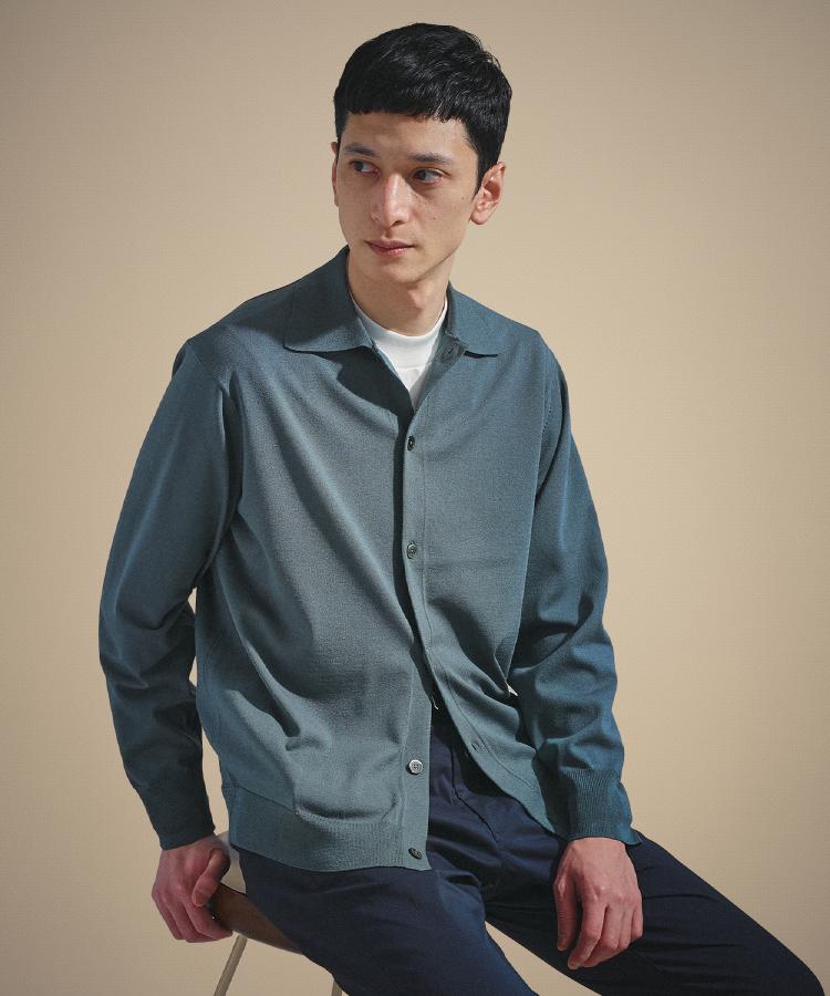 タケオキクチ TAKEO KIKUCHI ポロカーディガン (グリーン(023)) グリーン(023)