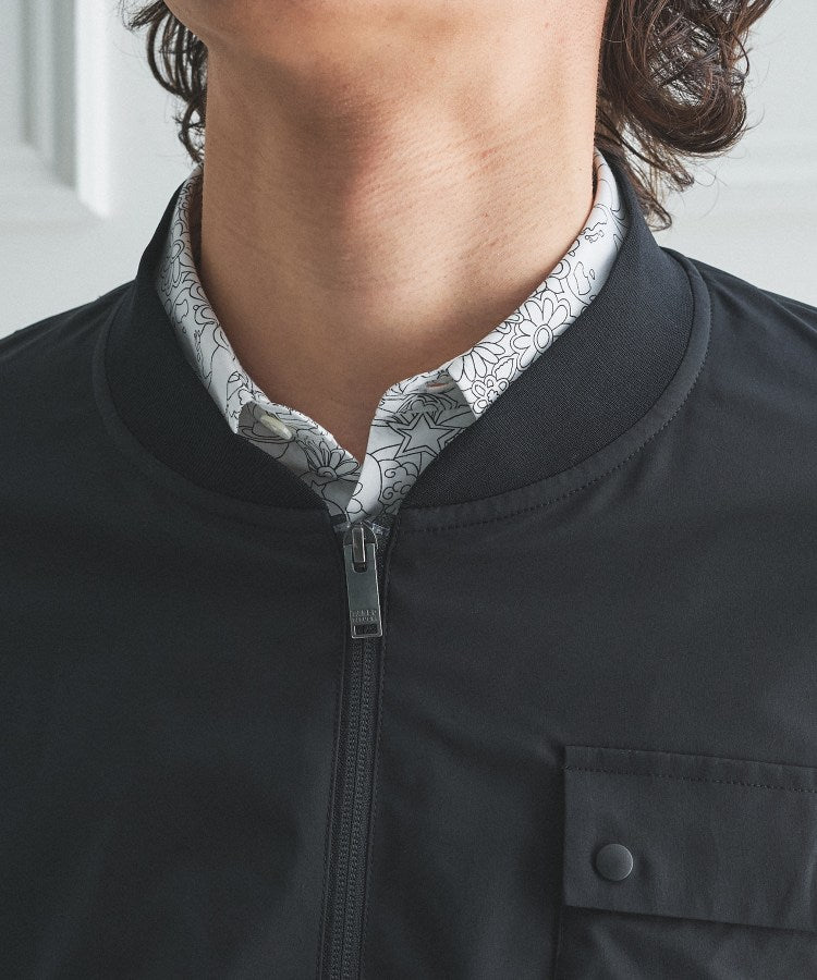 タケオキクチ TAKEO KIKUCHI ◆【BOWLER HAT LABEL】撥水 MAー1ブルゾン (ブラック(019)) ブラック(019)