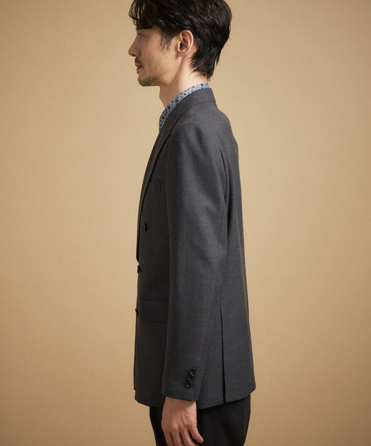 タケオキクチ TAKEO KIKUCHI ストレッチダブルジャケット (ブラック(019)) ブラック(019)