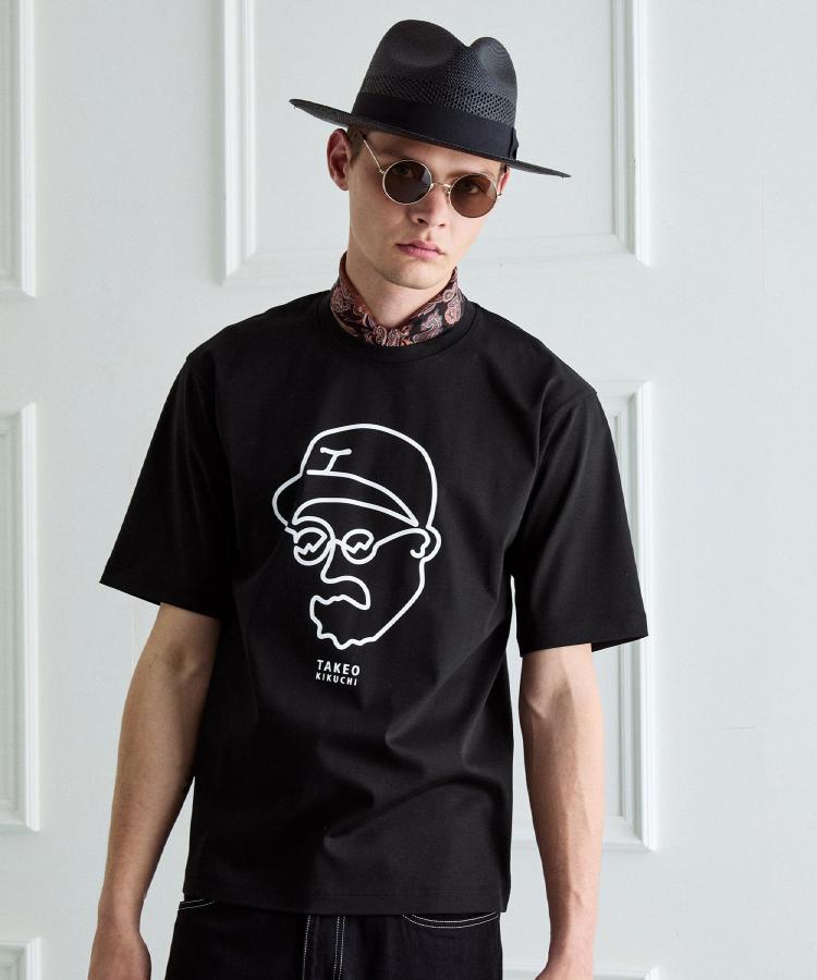 タケオキクチ TAKEO KIKUCHI ◆アイスクリアコットン ワンストローク 半袖Tシャツ (ベージュ(052)) ベージュ(052)