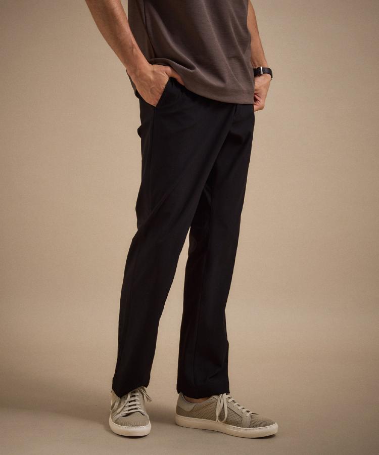 タケオキクチ TAKEO KIKUCHI サイドゴアウエスト ストレートパンツ (ブラック(019)) ブラック(019)