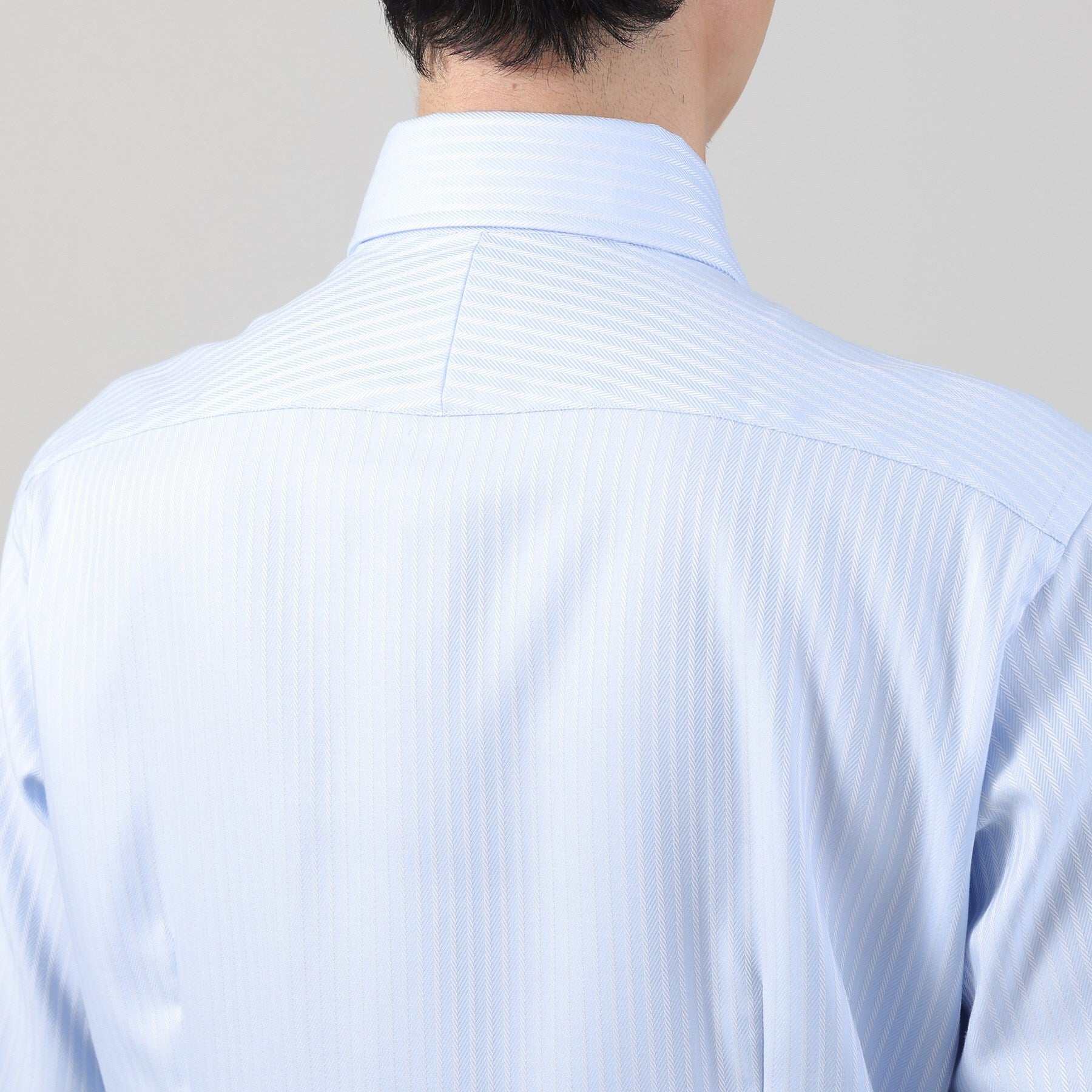 TAKEO KIKUCHI Dobby Stripe Business Shirt
