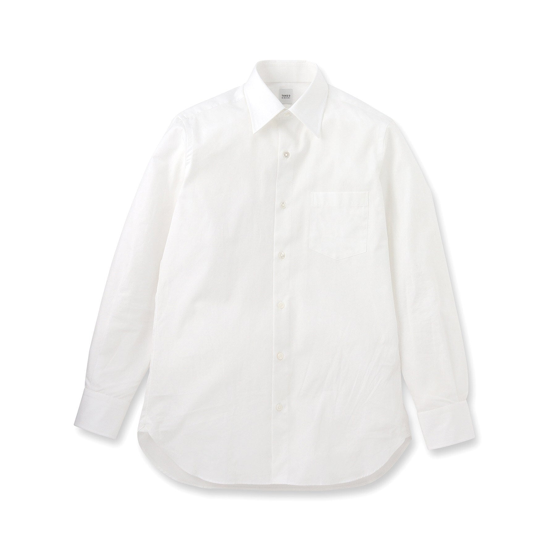 タケオキクチ TAKEO KIKUCHI 【Sサイズ~】100双 ブロード レギュラーカラー シャツ (ネイビー(093)) ネイビー(093)