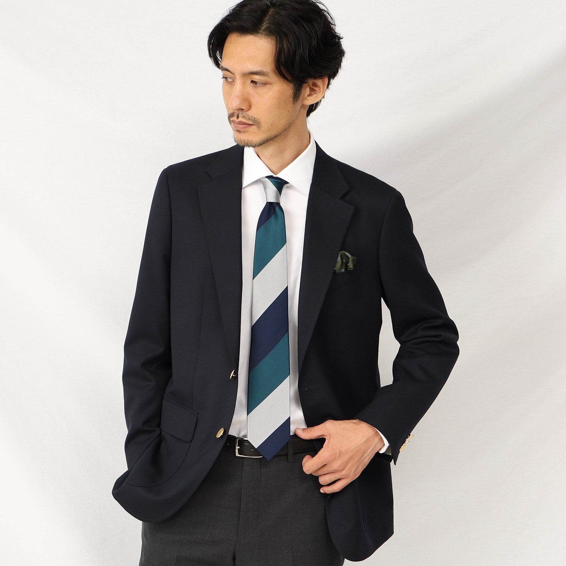 TAKEO KIKUCHI Jacquard Wide Collar Shirt