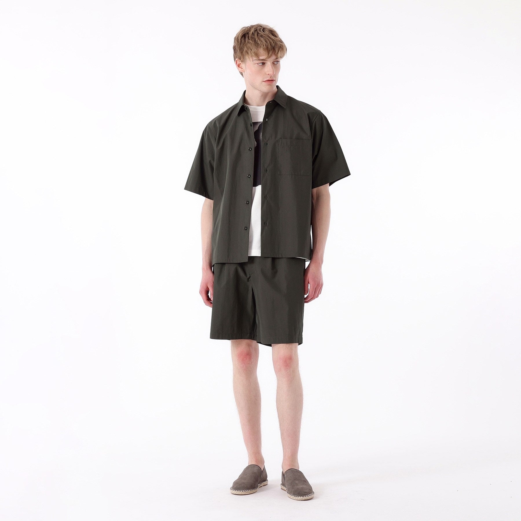 タケオキクチ TAKEO KIKUCHI 【THE FLAGSHIP】ウェザークロス シャツ (ライトベージュ(051)) ライトベージュ(051)