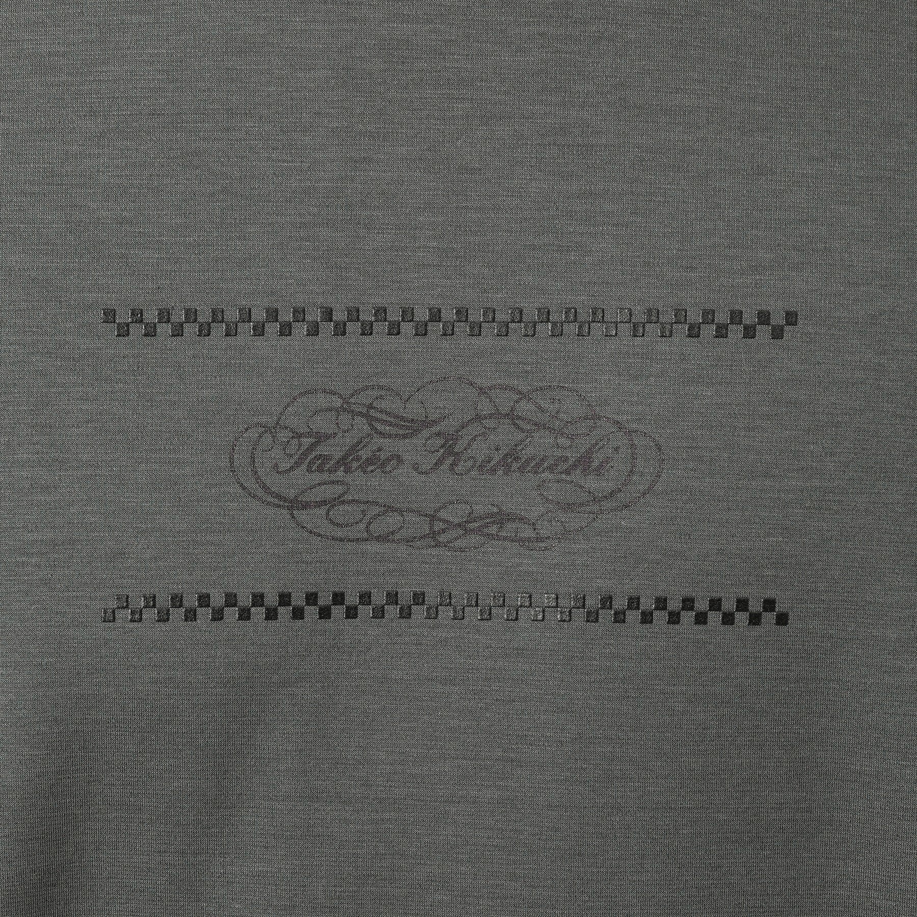 タケオキクチ TAKEO KIKUCHI カリグラフィーロゴ長袖ポンチTシャツ (グレージュ(050)) グレージュ(050)