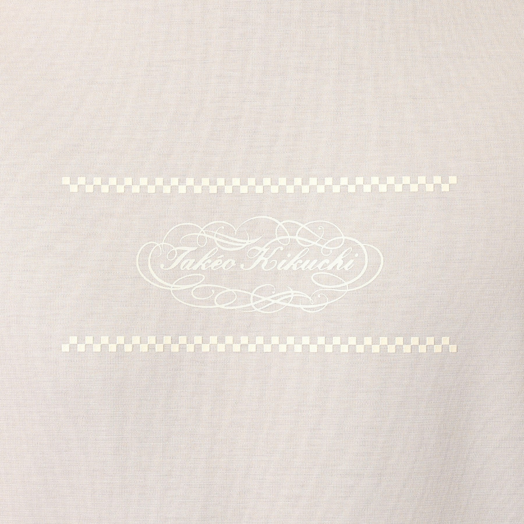 タケオキクチ TAKEO KIKUCHI カリグラフィーロゴ長袖ポンチTシャツ (グレージュ(050)) グレージュ(050)