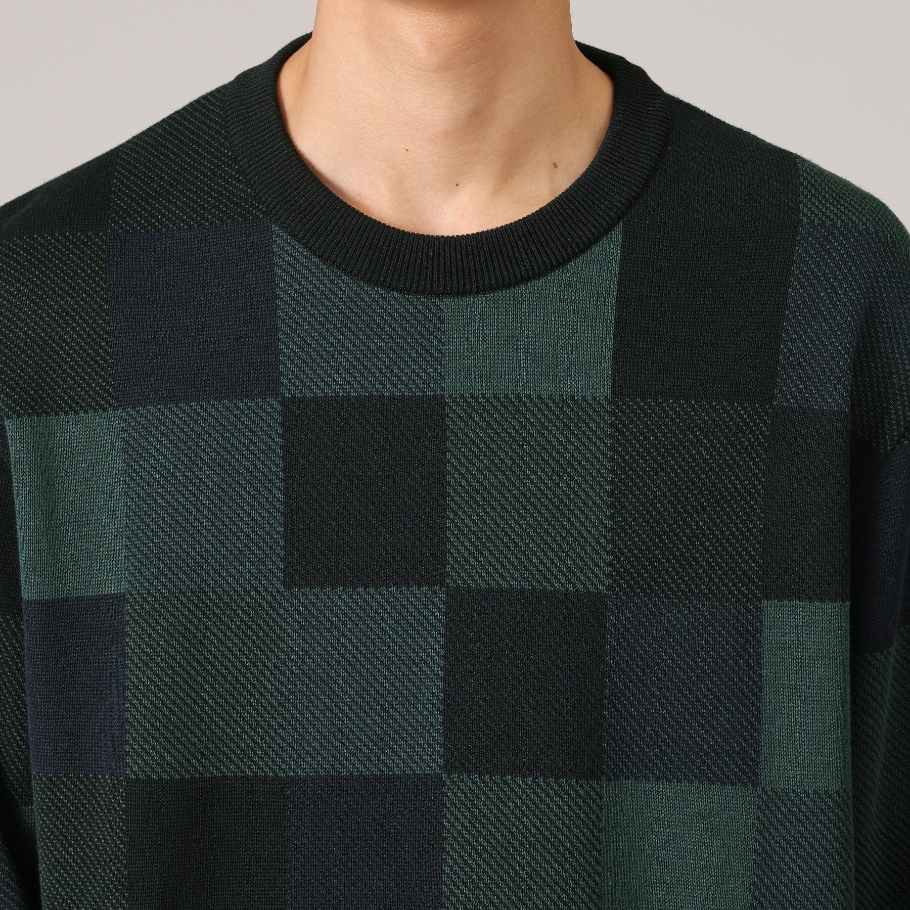 タケオキクチ TAKEO KIKUCHI チェック柄 プルオーバー ニット (ブラウン(243)) ブラウン(243)