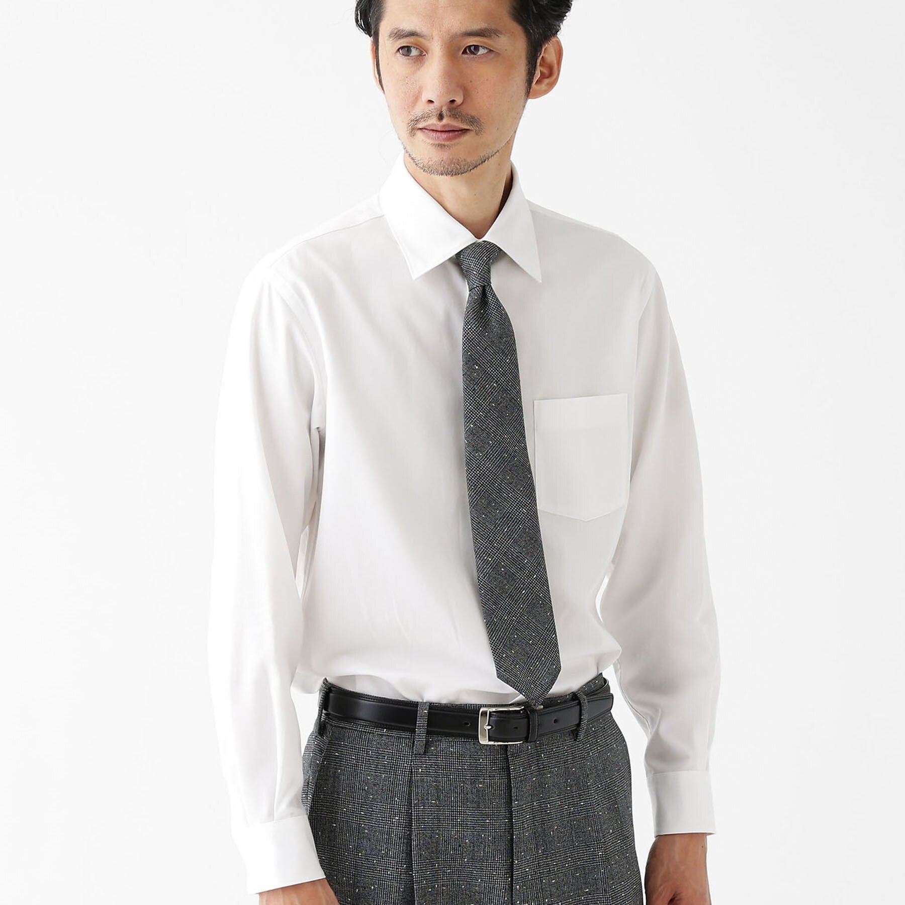 タケオキクチ TAKEO KIKUCHI 【FLAG SHIP】スーピマ ツイル シャツ (ホワイト(001)) ホワイト(001)