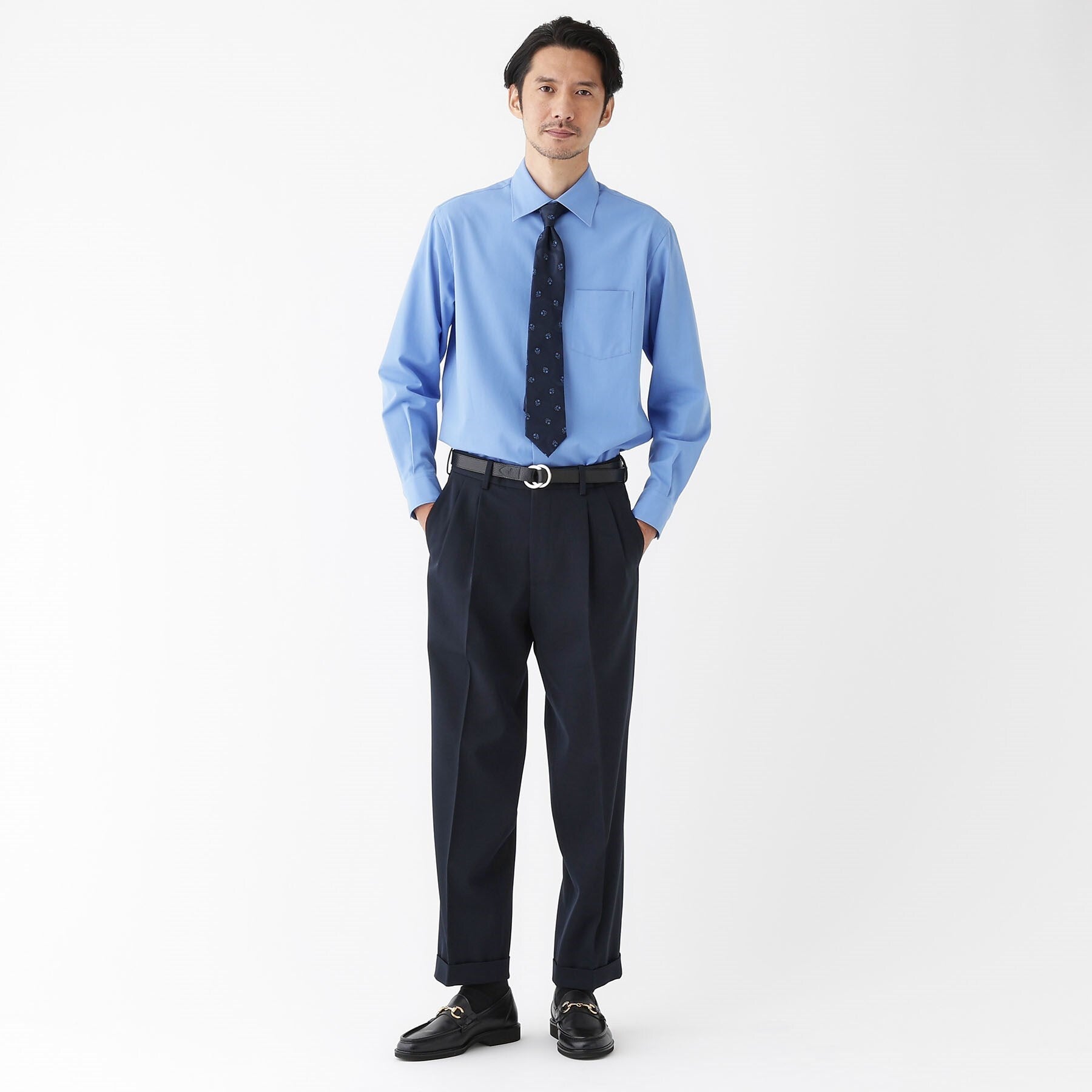 タケオキクチ TAKEO KIKUCHI 【FLAG SHIP】スーピマ ツイル シャツ (ホワイト(001)) ホワイト(001)