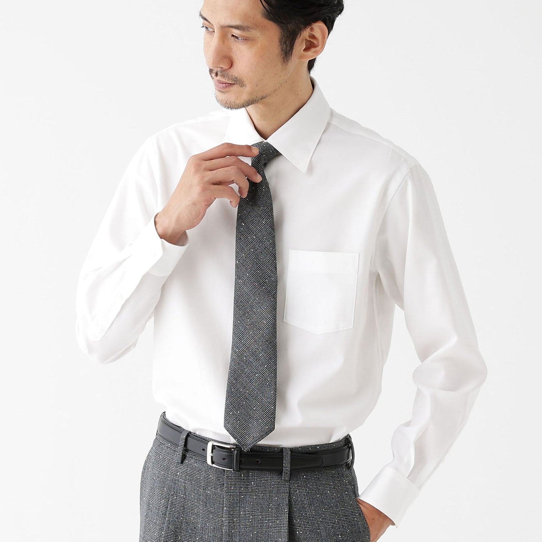 タケオキクチ TAKEO KIKUCHI 【FLAG SHIP】スーピマ ツイル シャツ (ホワイト(001)) ホワイト(001)