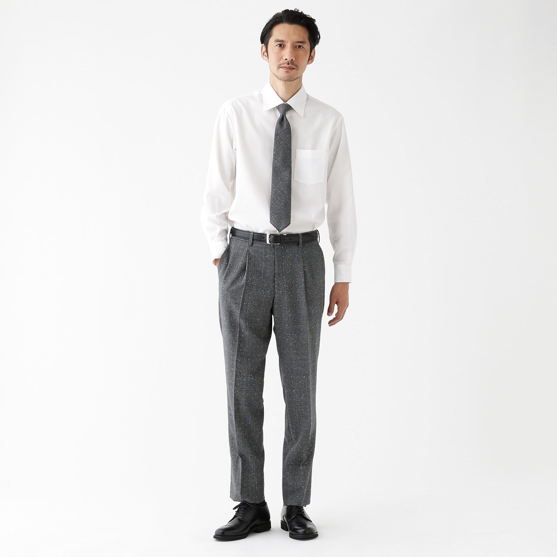 タケオキクチ TAKEO KIKUCHI 【FLAG SHIP】スーピマ ツイル シャツ (ホワイト(001)) ホワイト(001)