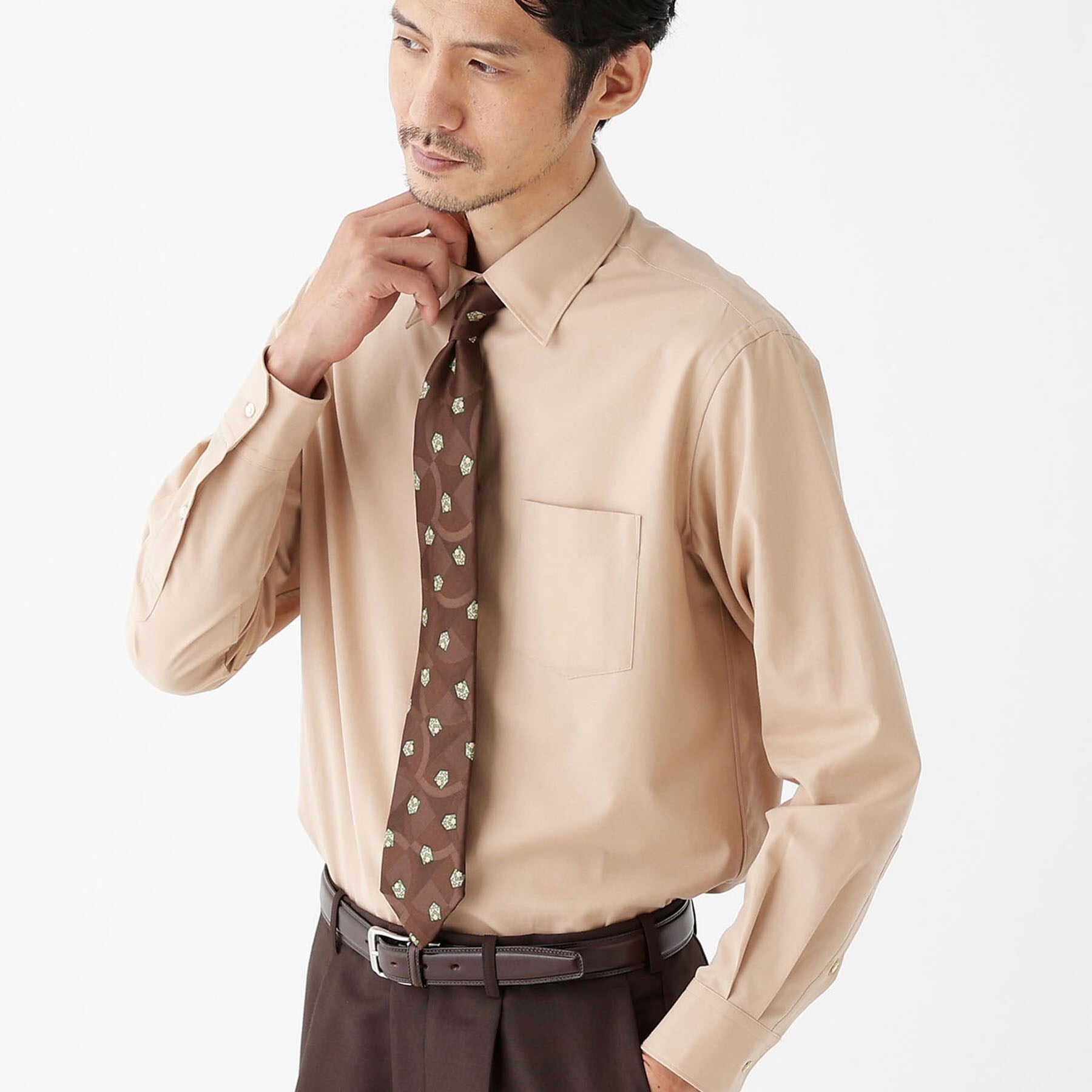 タケオキクチ TAKEO KIKUCHI 【FLAG SHIP】スーピマ ツイル シャツ (ホワイト(001)) ホワイト(001)