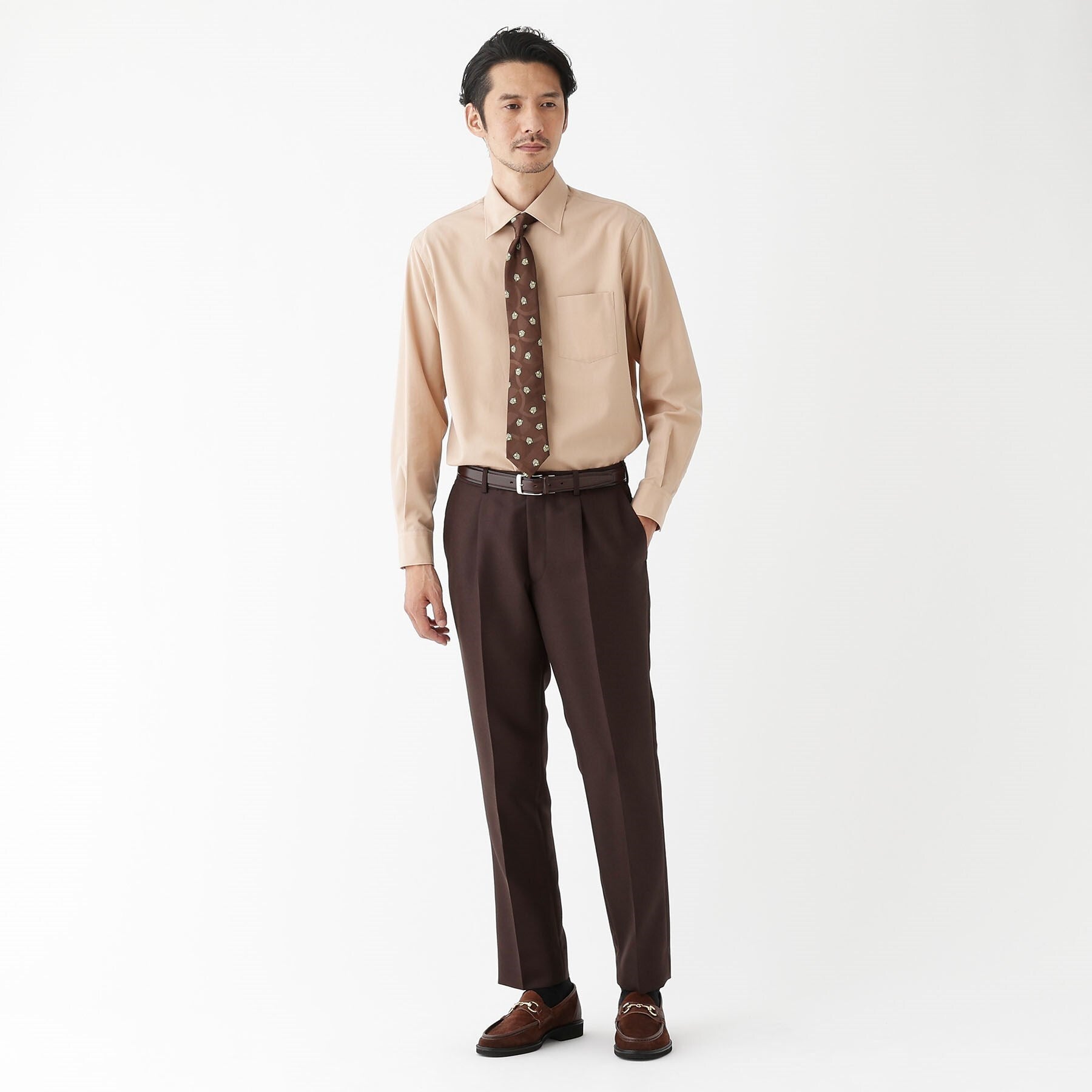 タケオキクチ TAKEO KIKUCHI 【FLAG SHIP】スーピマ ツイル シャツ (ホワイト(001)) ホワイト(001)