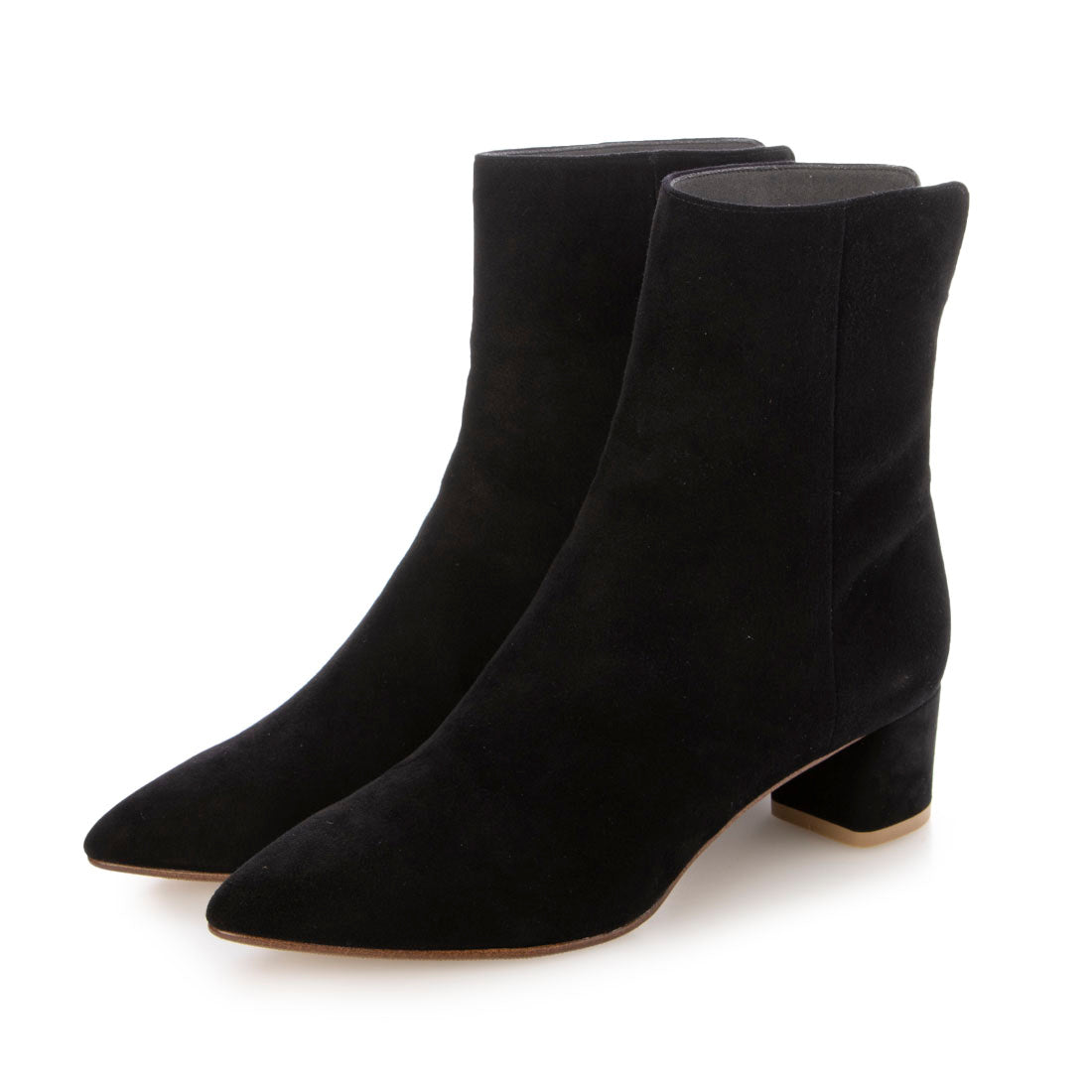 タラントン バイ ダイアナ TALANTON by DIANA バックファスナーショートブーツ (黒スエード) 黒スエード