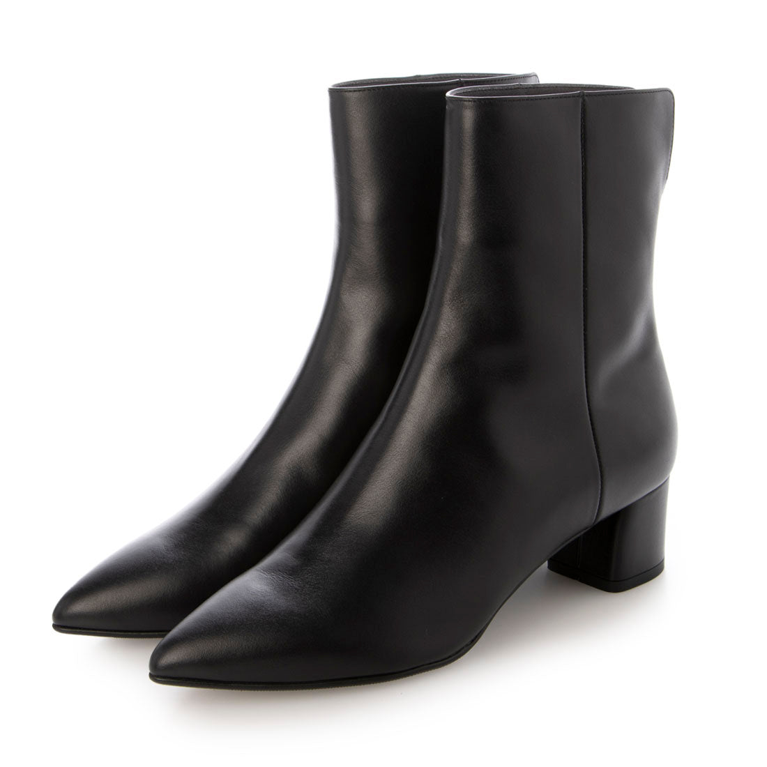 タラントン バイ ダイアナ TALANTON by DIANA バックファスナーショートブーツ (黒カーフ) 黒カーフ