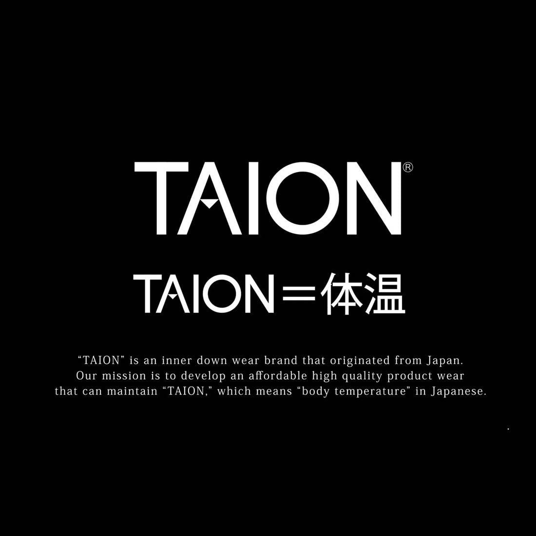 <TAION>シティ パイピングフード ロングダウンコート