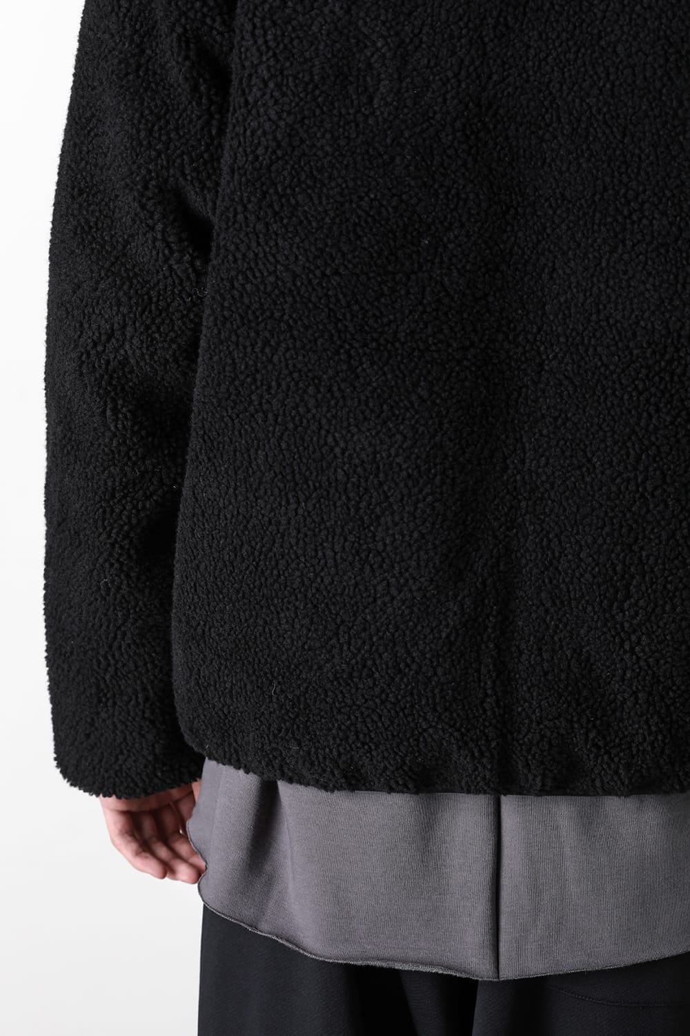 タイオン TAION UNISEX DOWN×BOA REVERSIBLE DOWN JKT (BLACK×BLACK) BLACK×BLACK