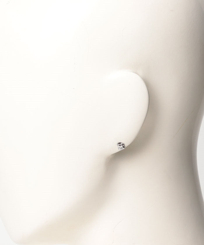 テイクアップ TAKE-UP K14・K10 アクアマリン ミルフラワー ワンポイントピアス