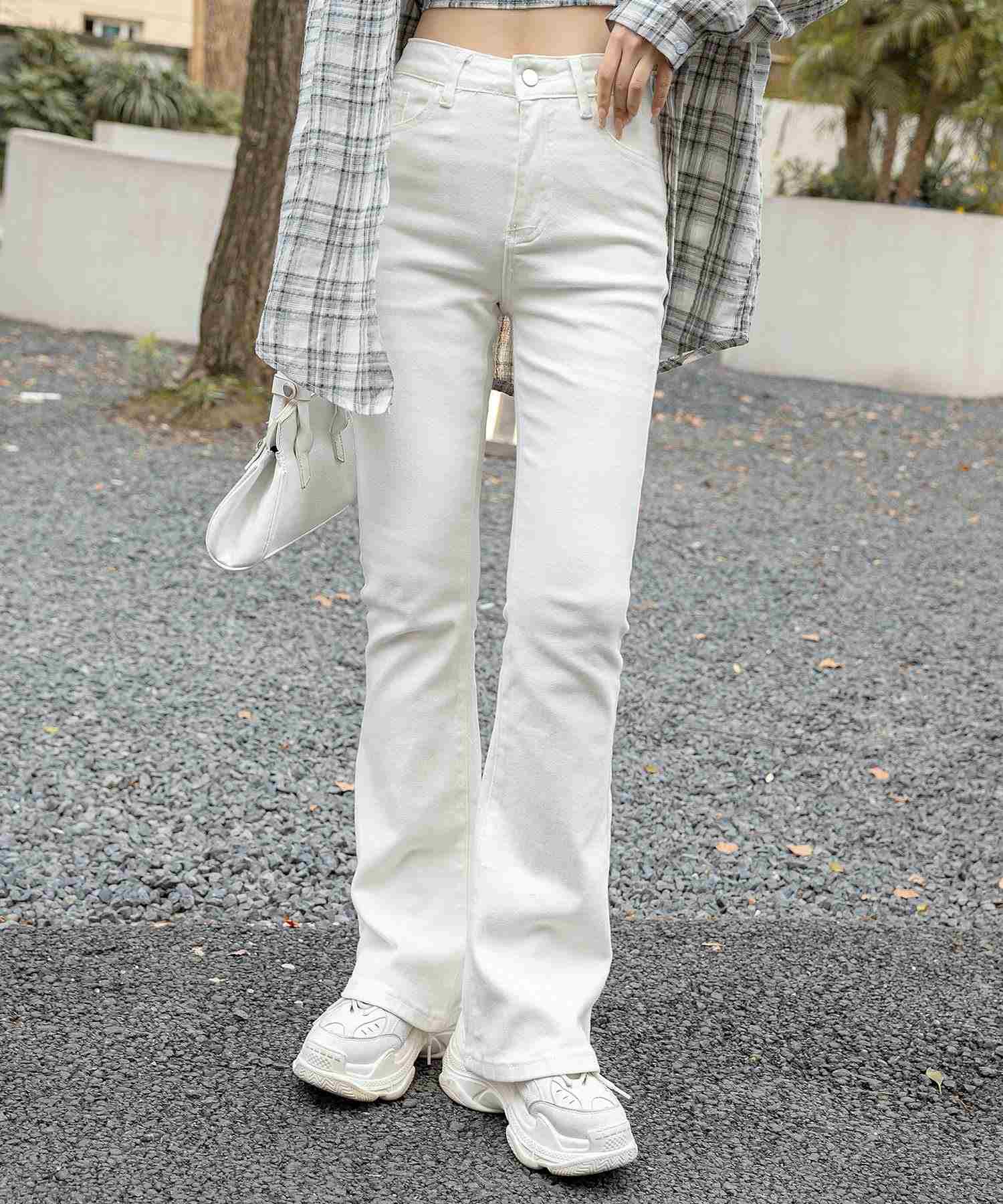 テディショップ Teddyshop デニムパンツ レディース 大きいサイズ ボトムス ジーパン カジュアル (ダークネイビー) ダークネイビー