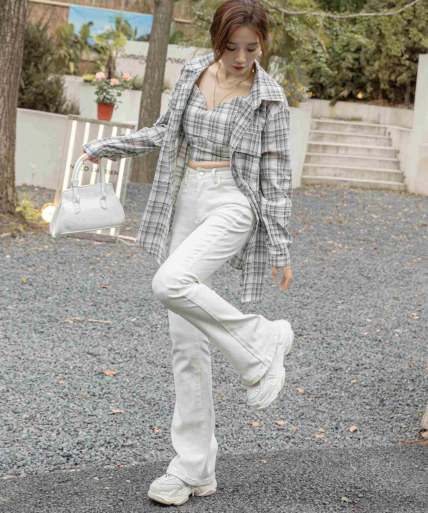 テディショップ Teddyshop デニムパンツ レディース 大きいサイズ ボトムス ジーパン カジュアル (ダークネイビー) ダークネイビー