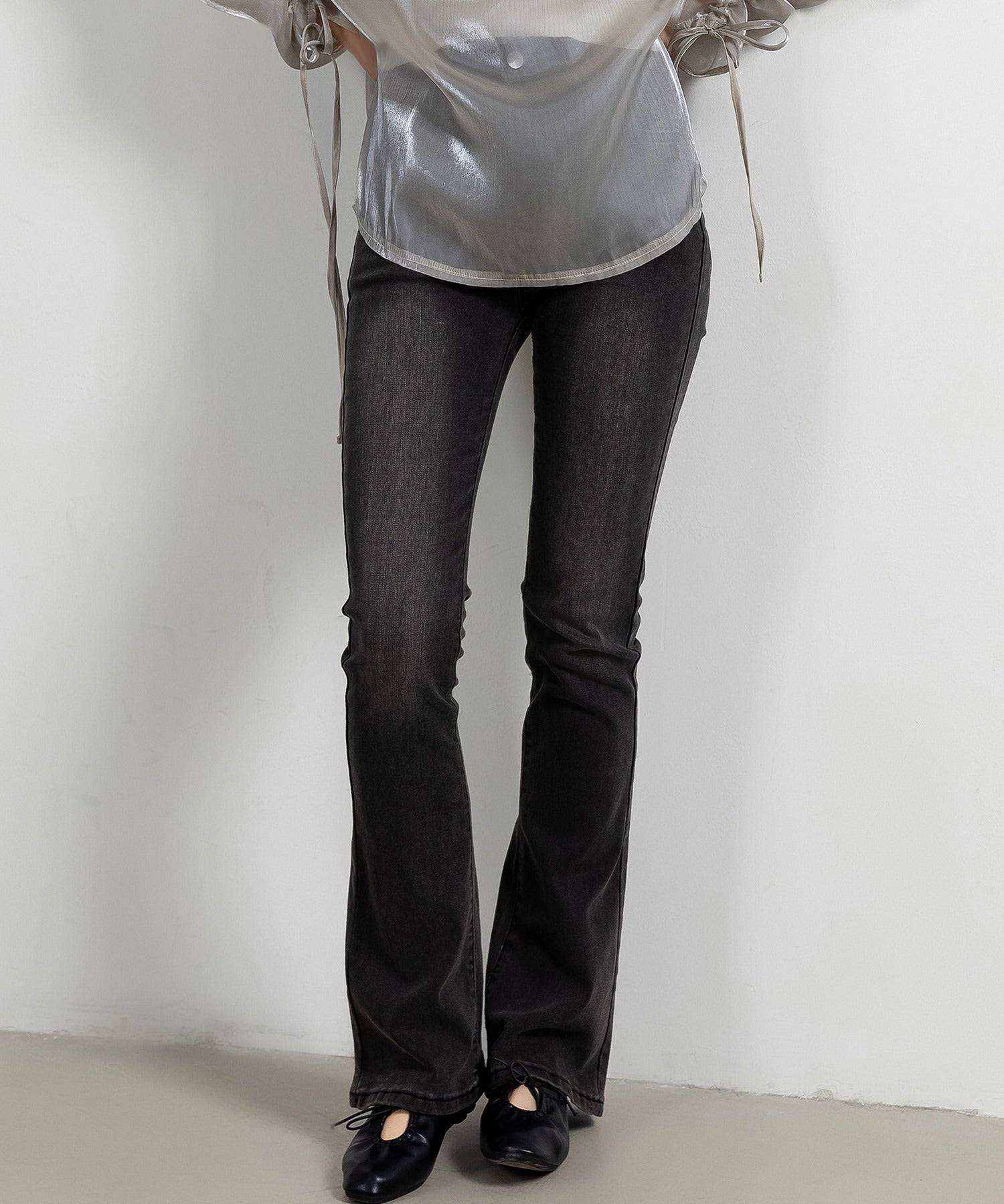 テディショップ Teddyshop デニムパンツ レディース 大きいサイズ ボトムス ジーパン カジュアル (ダークネイビー) ダークネイビー