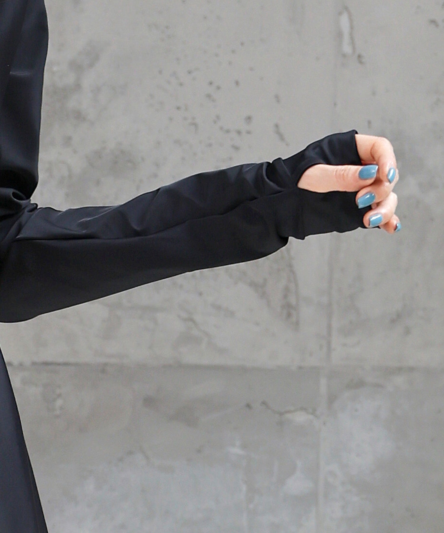 テディショップ Teddyshop 【UVカット率 99.9%以上】レディース水着 長袖フード付きハイネックジップアップ体型カバーラッシュガード (ブラック) ブラック