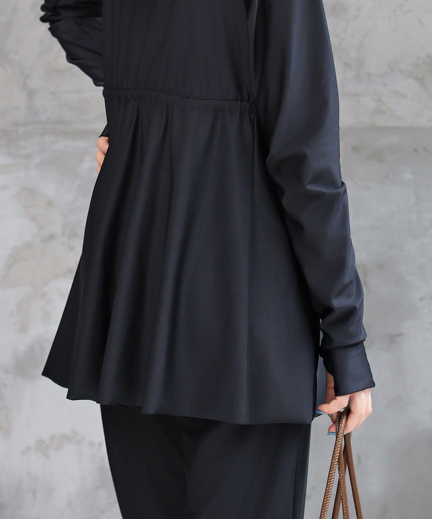 テディショップ Teddyshop 【UVカット率 99.9%以上】レディース水着 長袖フード付きハイネックジップアップ体型カバーラッシュガード (ブラック) ブラック