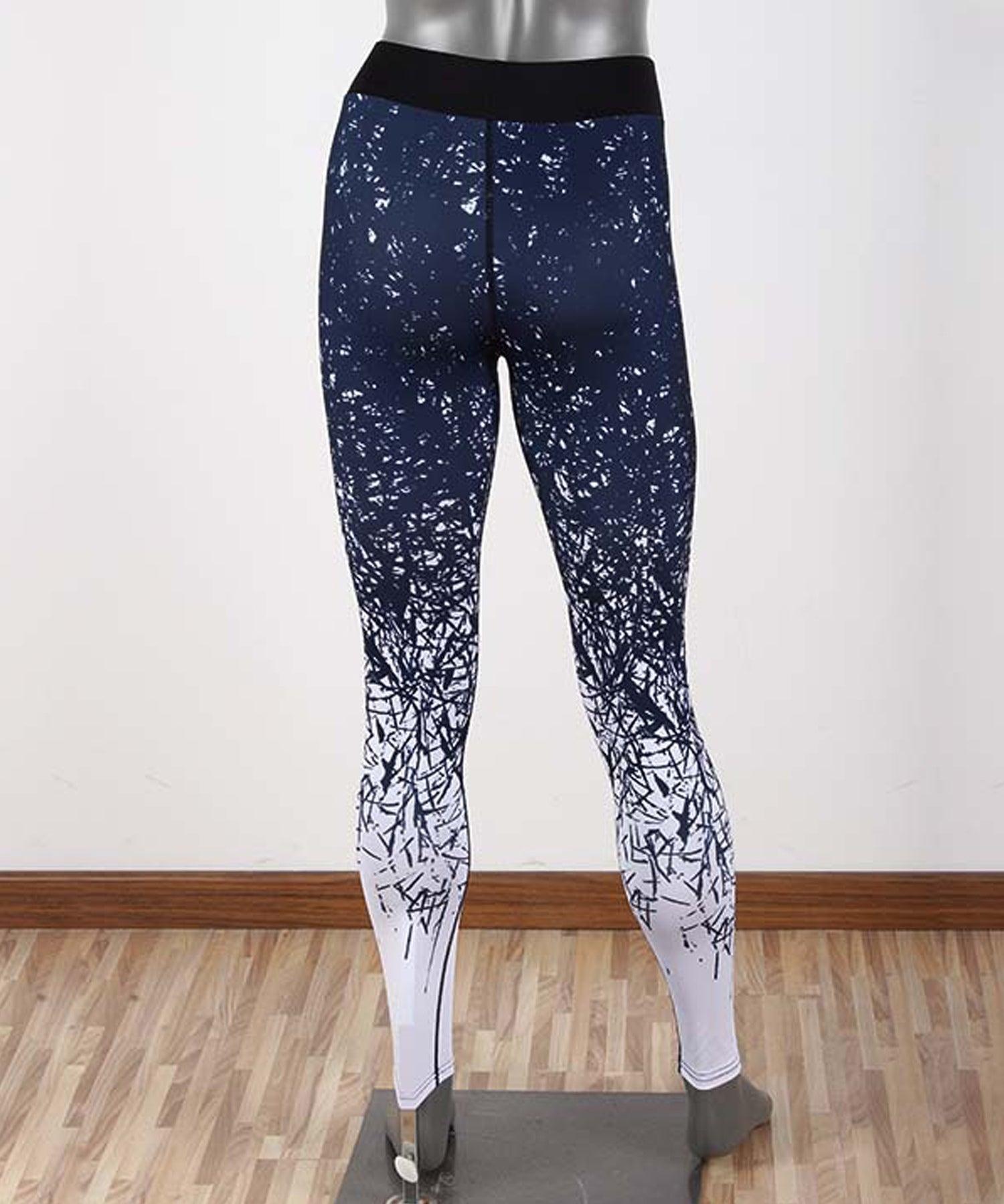 テディショップ Teddyshop レディース カラフルフィットネスヨガレギンス (D:ボタニカル) D:ボタニカル