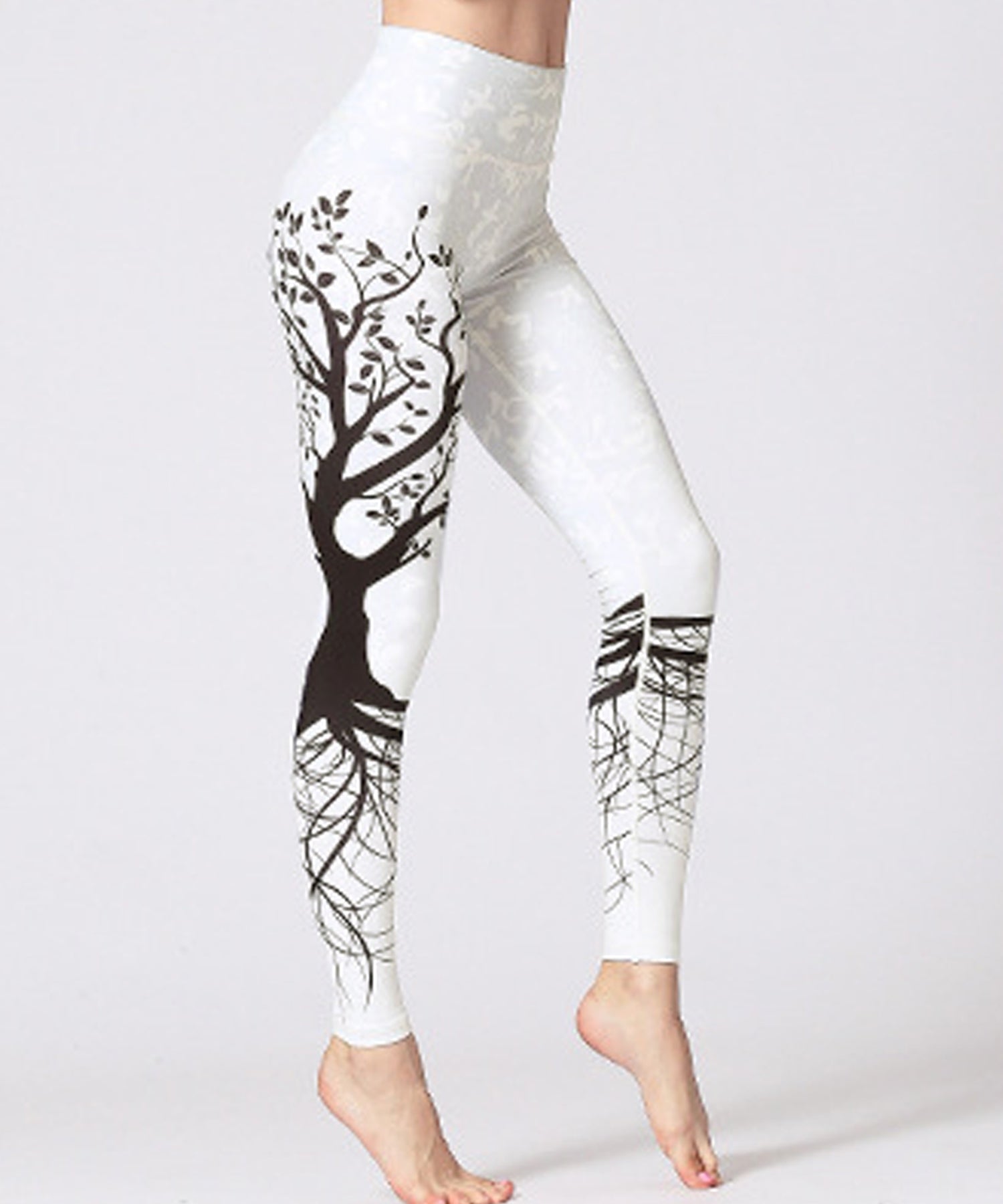 テディショップ Teddyshop レディース カラフルフィットネスヨガレギンス (D:ボタニカル) D:ボタニカル