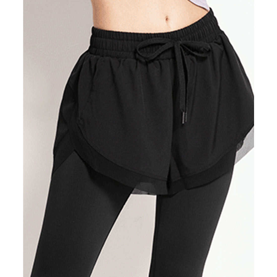 テディショップ Teddyshop レディース ショートパンツ一体型フィットネスレギンス