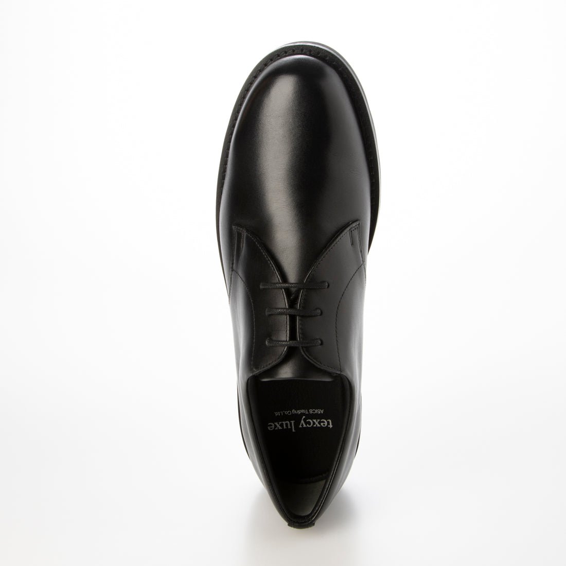 スリムフィット | ミニマルデザイン×ラギッド厚底 | プレーントウ ブラック