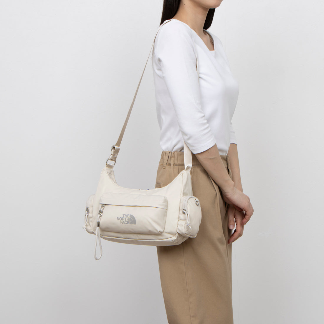 ザ・ノース・フェイス THE NORTH FACE BONNEY HOBO BAG MINI 波尼 霍博包 肩背 霍博包 WHITE LABEL 白標