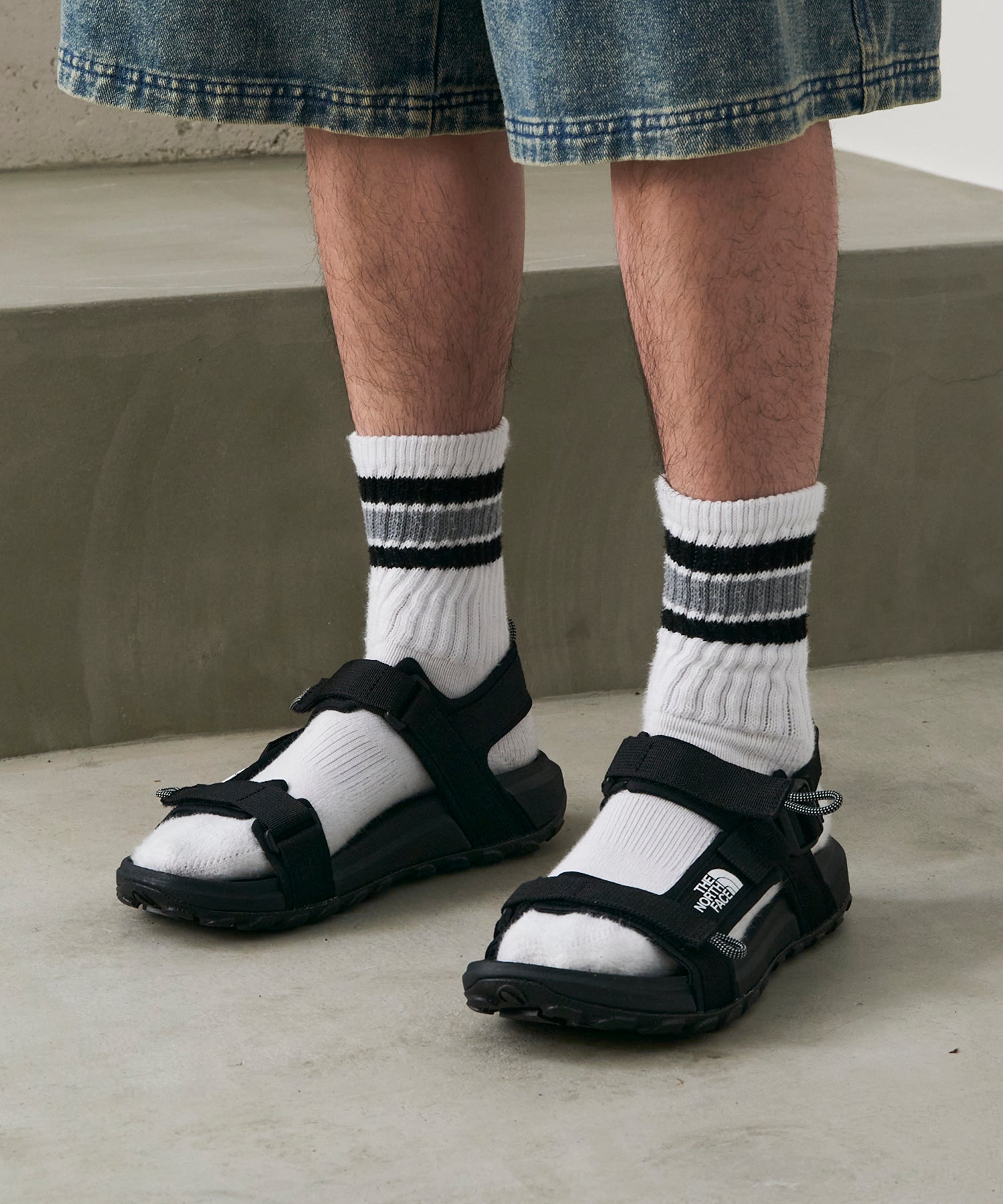 ザ・ノース・フェイス THE NORTH FACE M EXPLORE CAMP SANDAL NS82R13 キャンプサンダル (ブラック) ブラック