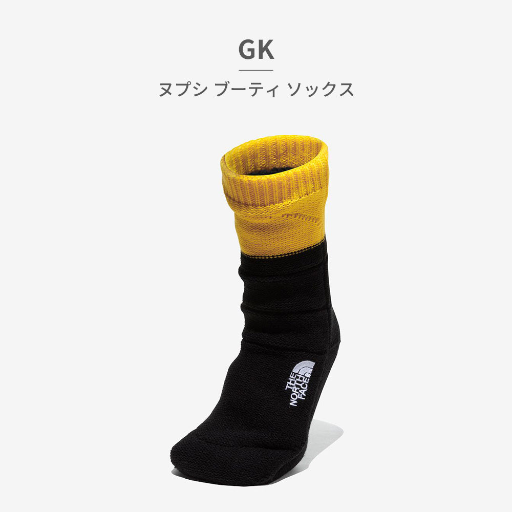 ザ・ノース・フェイス THE NORTH FACE ザ ノースフェイス the north face ユニセックス NN82233 ヌプシ ブーティ ソックス Nuptse Bootie Socks (イエロー) イエロー