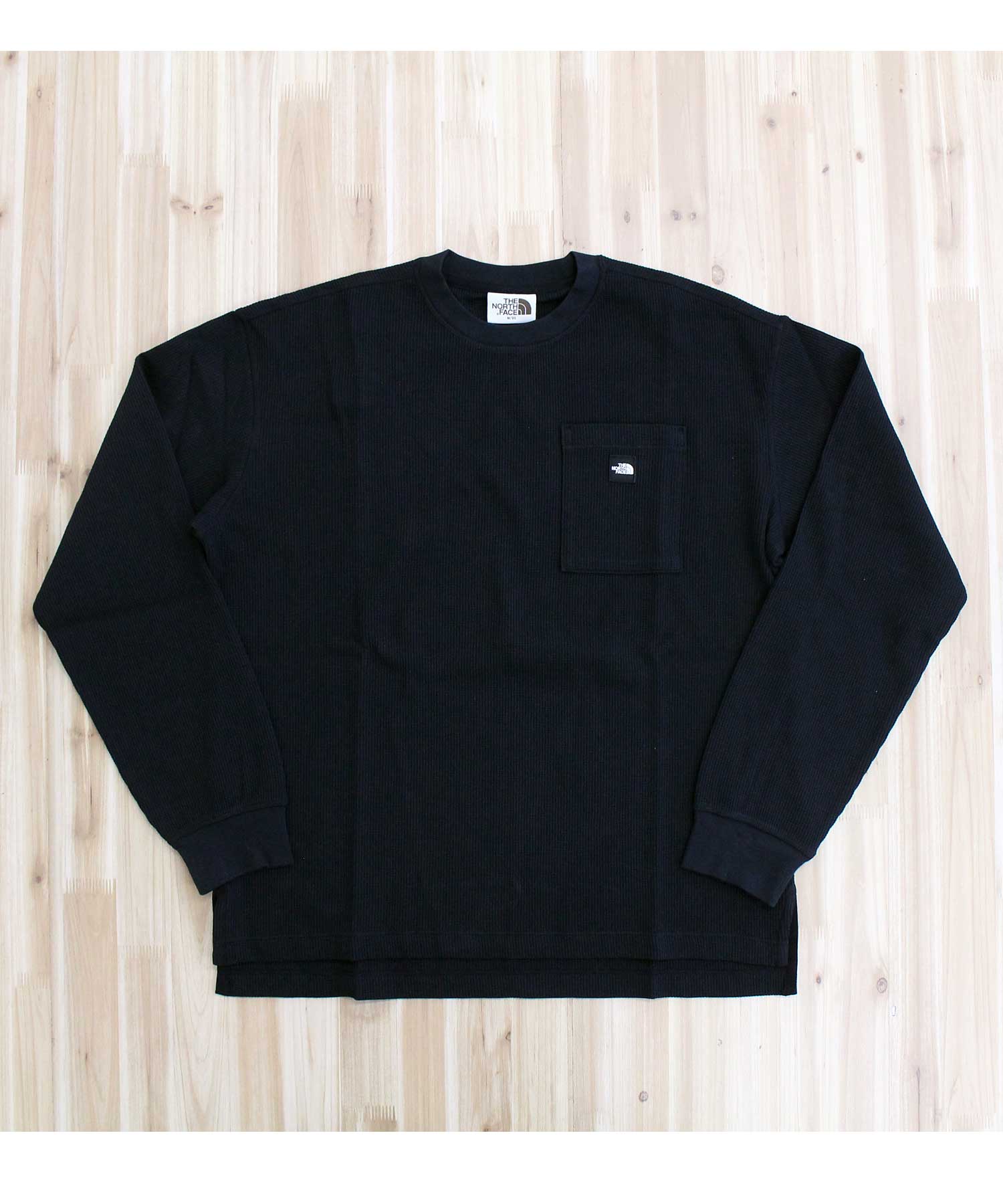 ザ・ノース・フェイス THE NORTH FACE ワンポイントポケット ワッフル ロングスリーブ Tシャツ 長袖 WAFFLE L/S R/TEE White Label Korea Line メンズ ブランド (1-ホワイト) 1-ホワイト
