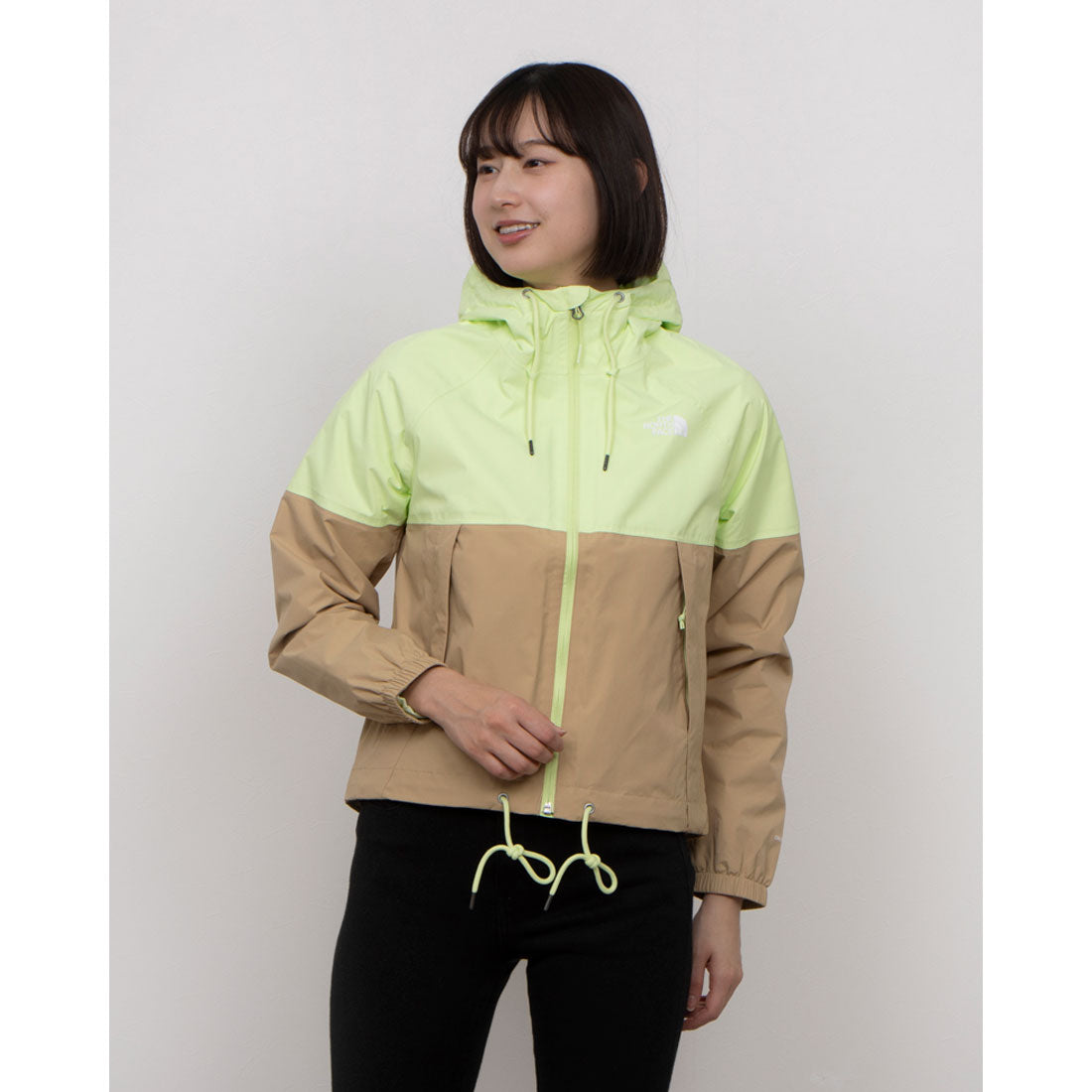 ザ・ノース・フェイス THE NORTH FACE W ANTORA RAIN HOODIE (ベージュ) ベージュ