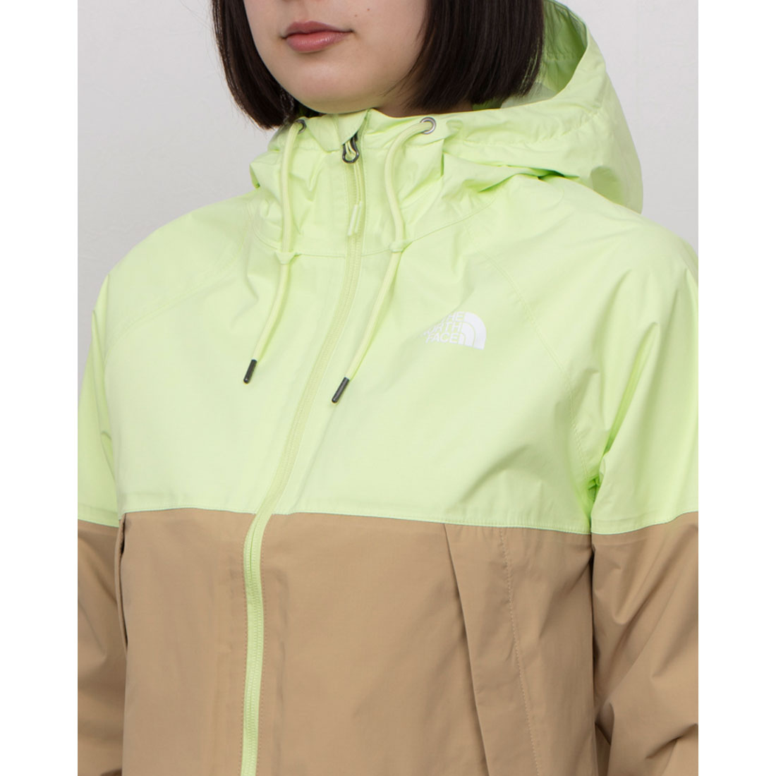 ザ・ノース・フェイス THE NORTH FACE W ANTORA RAIN HOODIE (ベージュ) ベージュ