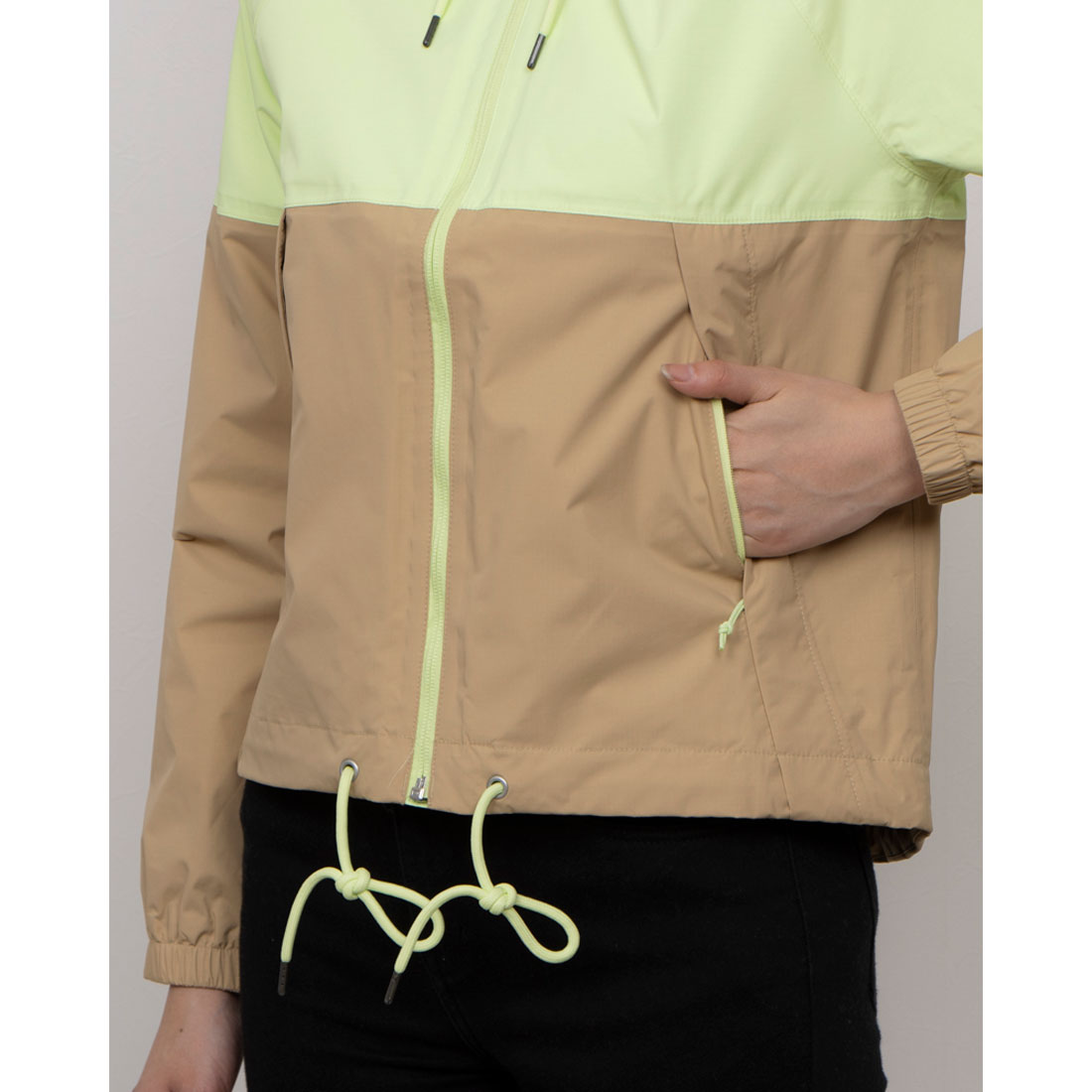 ザ・ノース・フェイス THE NORTH FACE W ANTORA RAIN HOODIE (ベージュ) ベージュ