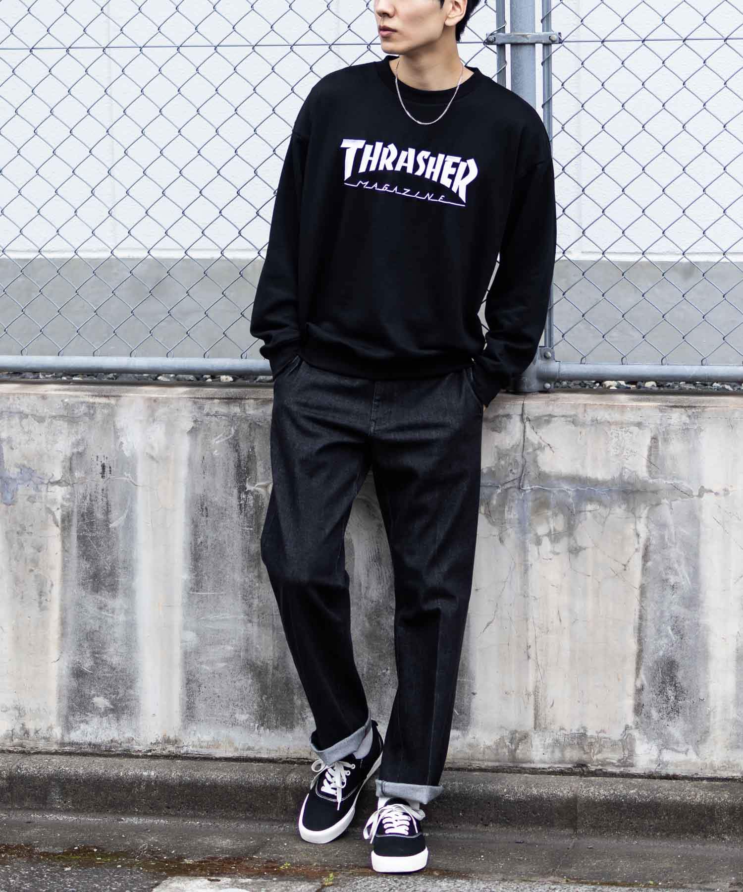 THRASHER Logo Crew Neck Sweatshirt