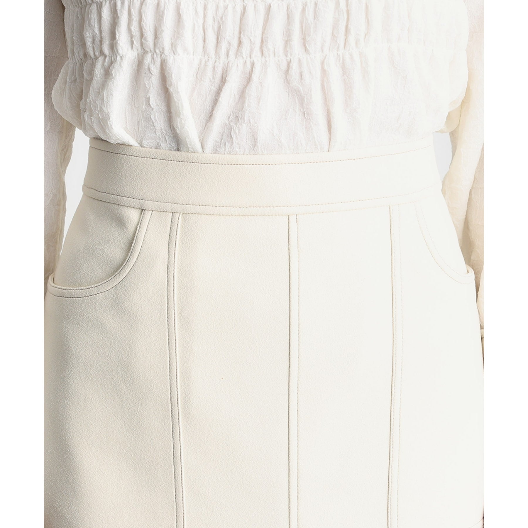 ザ ショップ ティーケー (ウィメン) THE SHOP TK(Women) レザー調タイトスカート (スミクロ(018)) スミクロ(018)