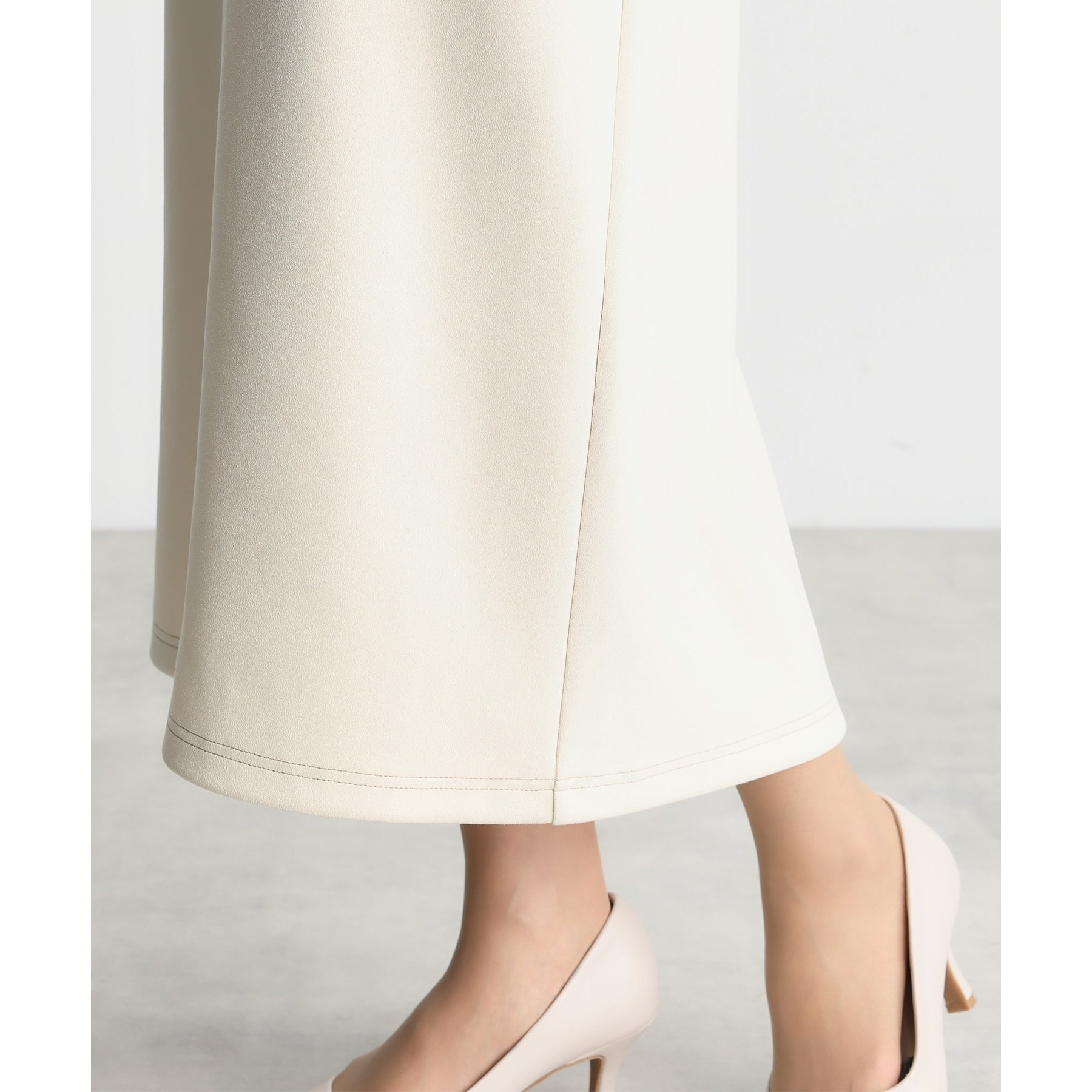 ザ ショップ ティーケー (ウィメン) THE SHOP TK(Women) レザー調タイトスカート (スミクロ(018)) スミクロ(018)