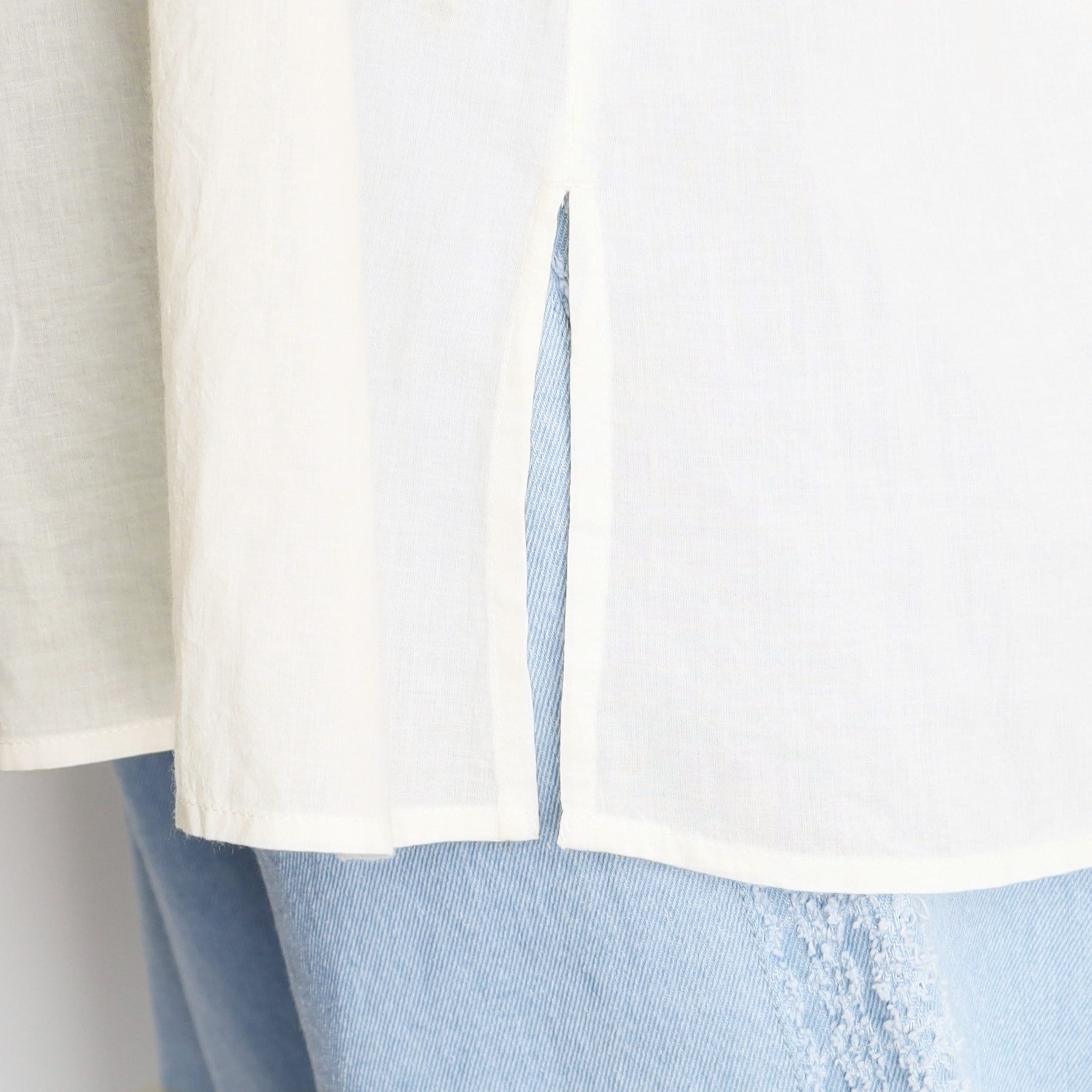 ザ ショップ ティーケー (ウィメン) THE SHOP TK(Women) キャンブリックボイル袖刺繍ブラウス (カーキ(027)) カーキ(027)