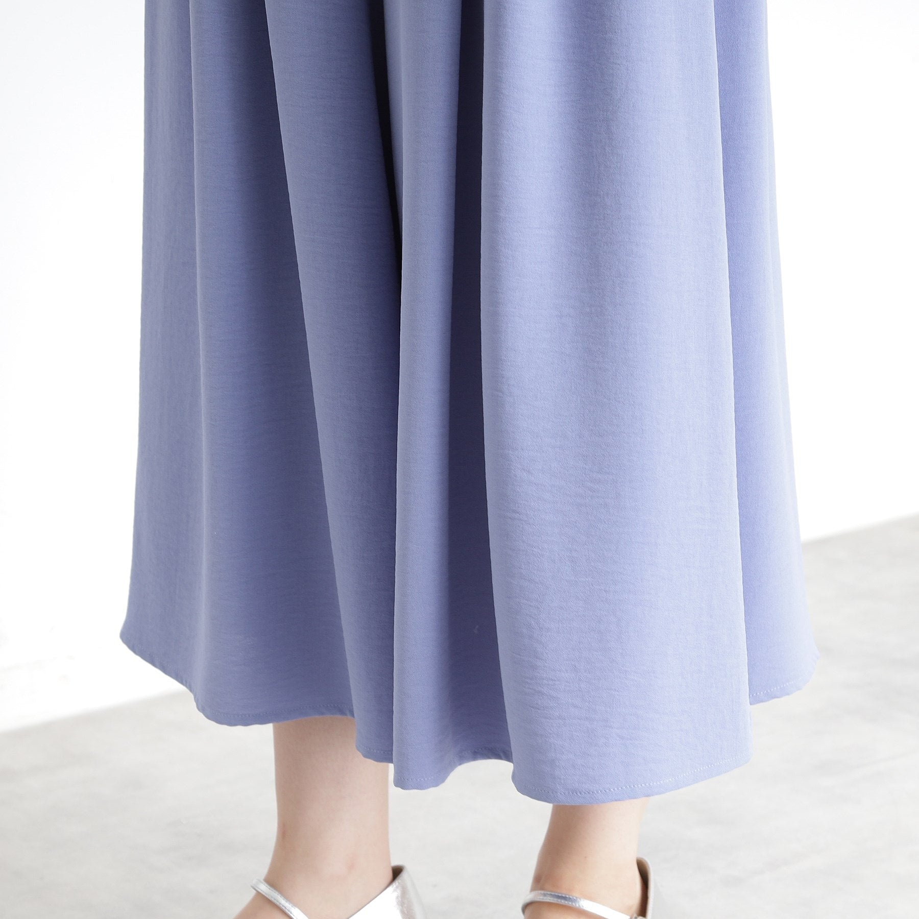 ザ ショップ ティーケー (ウィメン) THE SHOP TK(Women) フレアスカートパンツ【シワになりにくい/接触冷感/UV/洗える】 (ブルー(092)) ブルー(092)